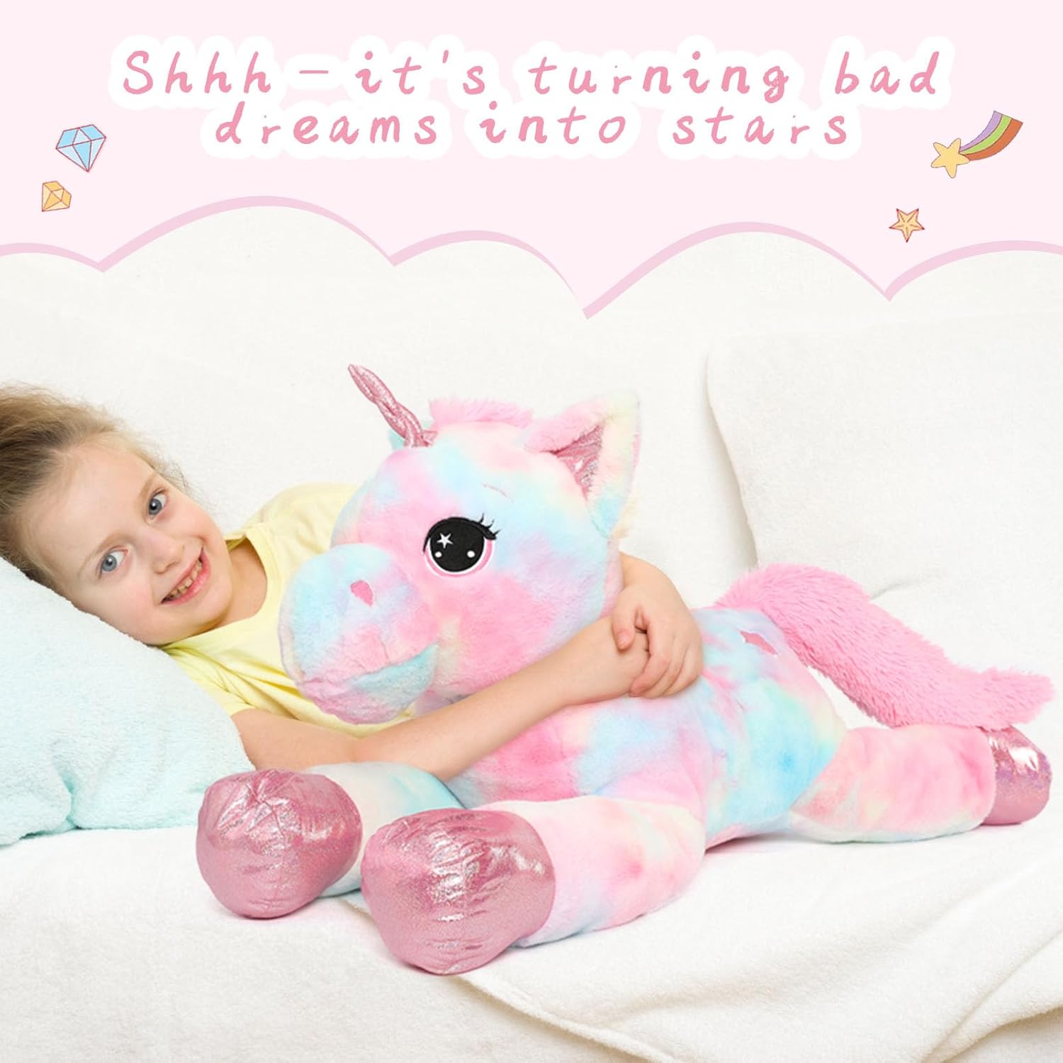 Sparkling Unicorn Plush Toy