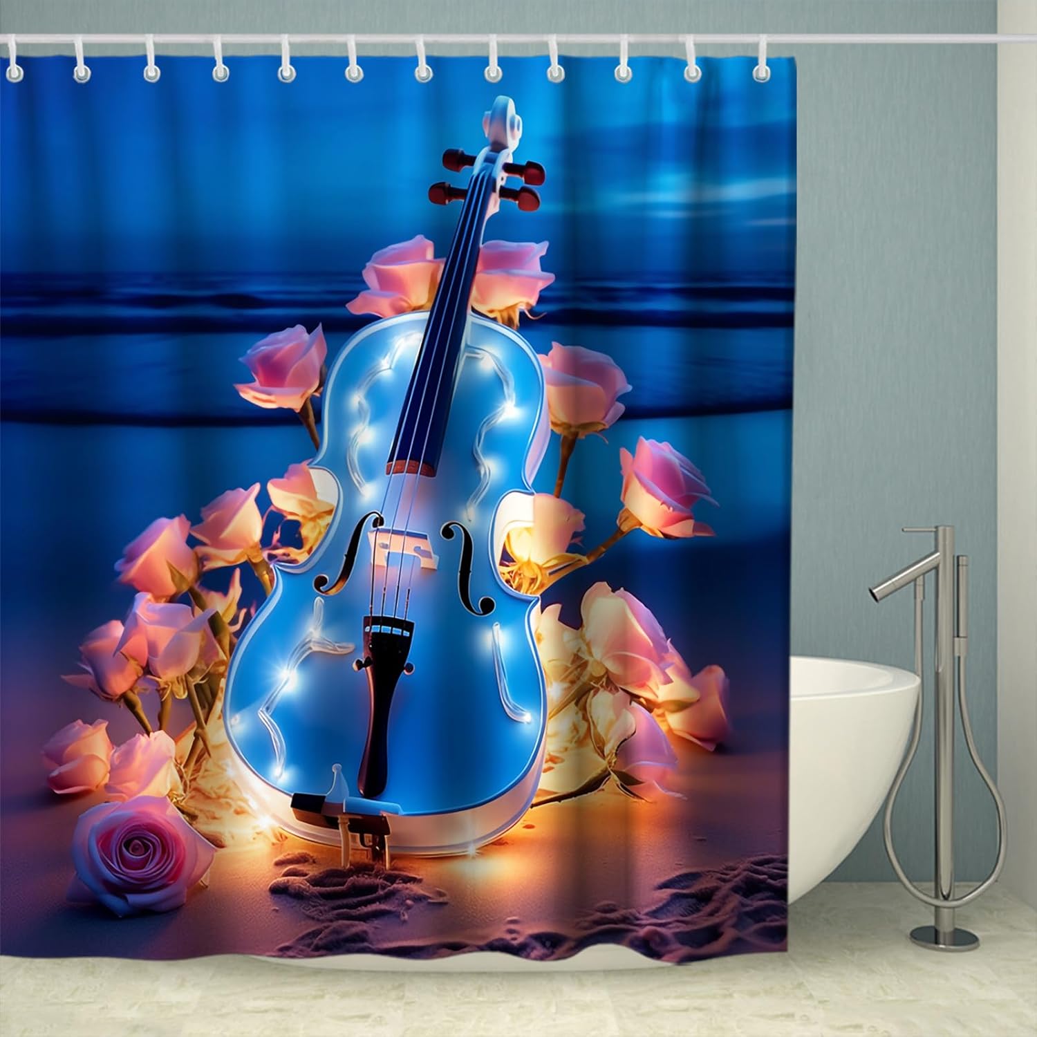 Musical Bath Curtain Set
