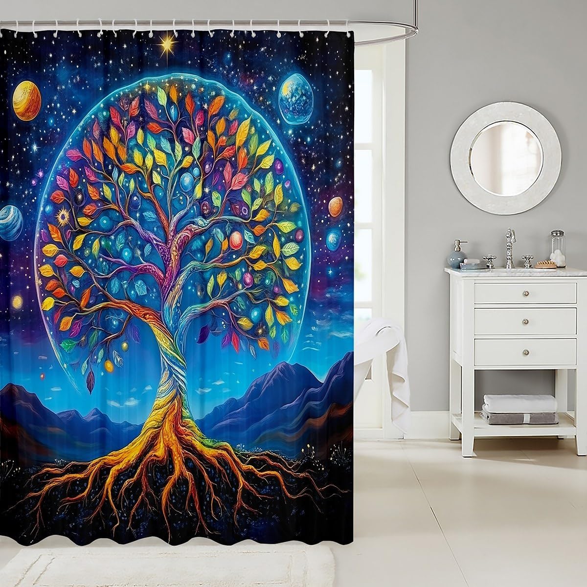 Tree of Life Washable Shower Curtain