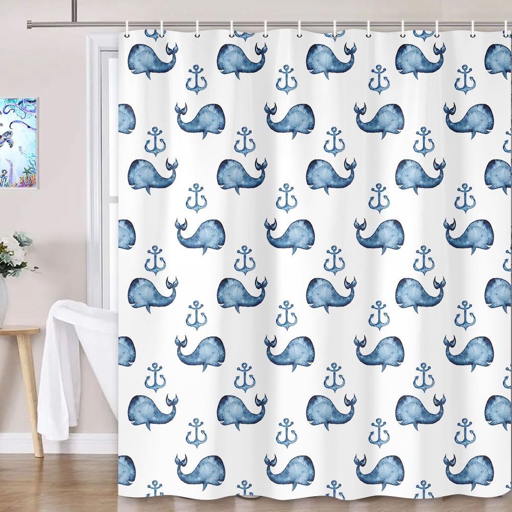 Wathon Nautical Shower curtain Set - 70X70 inches