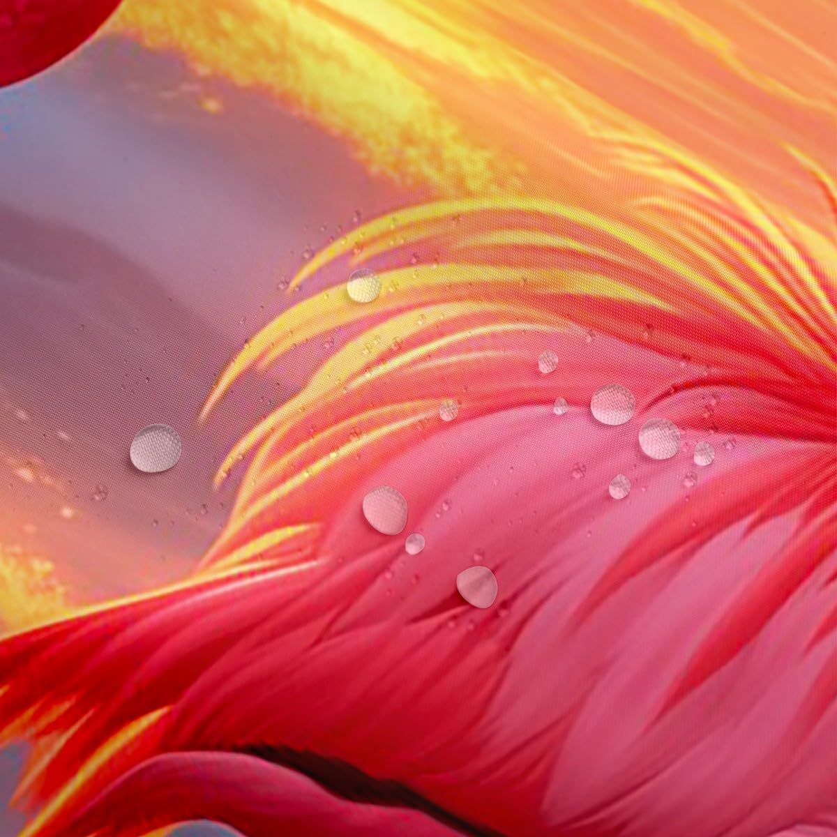 Erosebird Chic Flamingo Bath Curtain