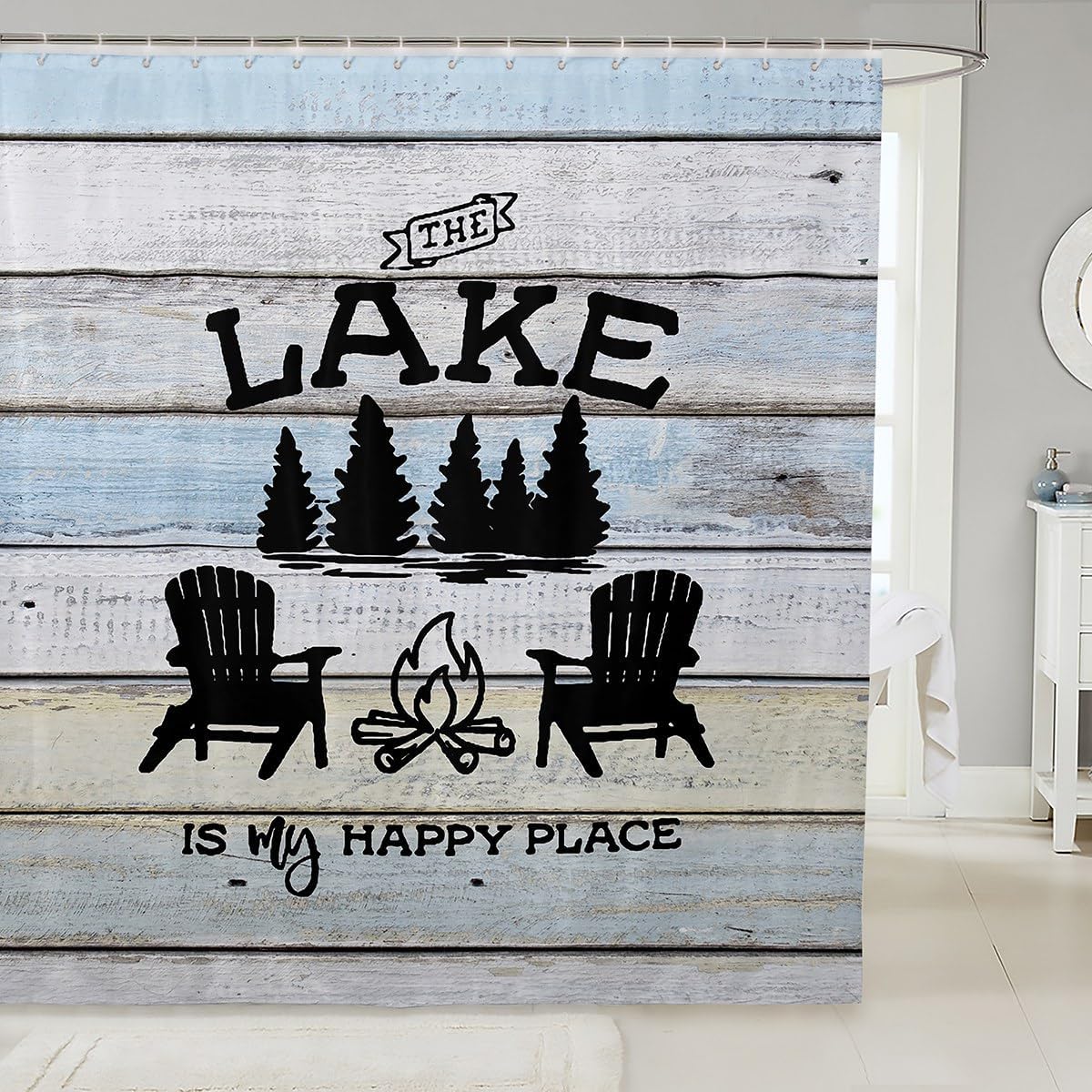Lake House Bath Set - 12 Piece 72x72