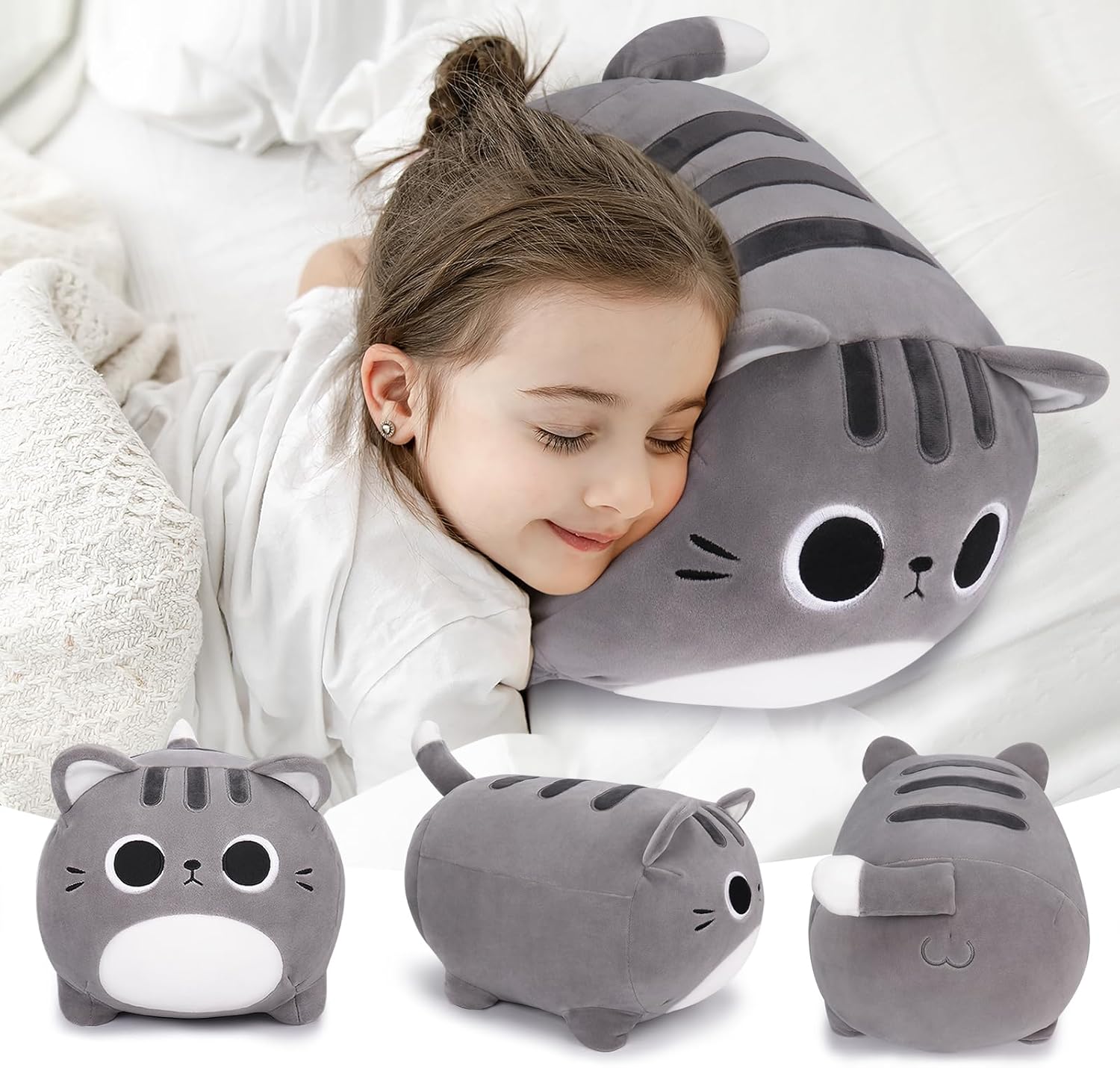 Giant Size Kawaii Cat Plush Pillow