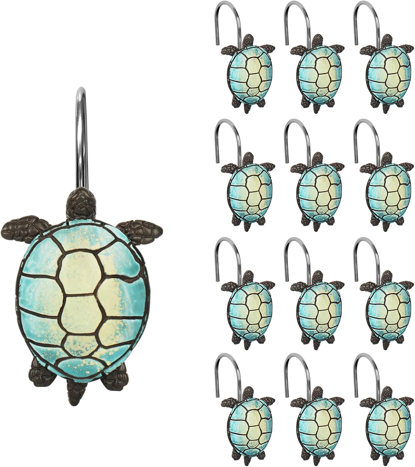 Sunlit Sea Turtle Showers 12 Hangers