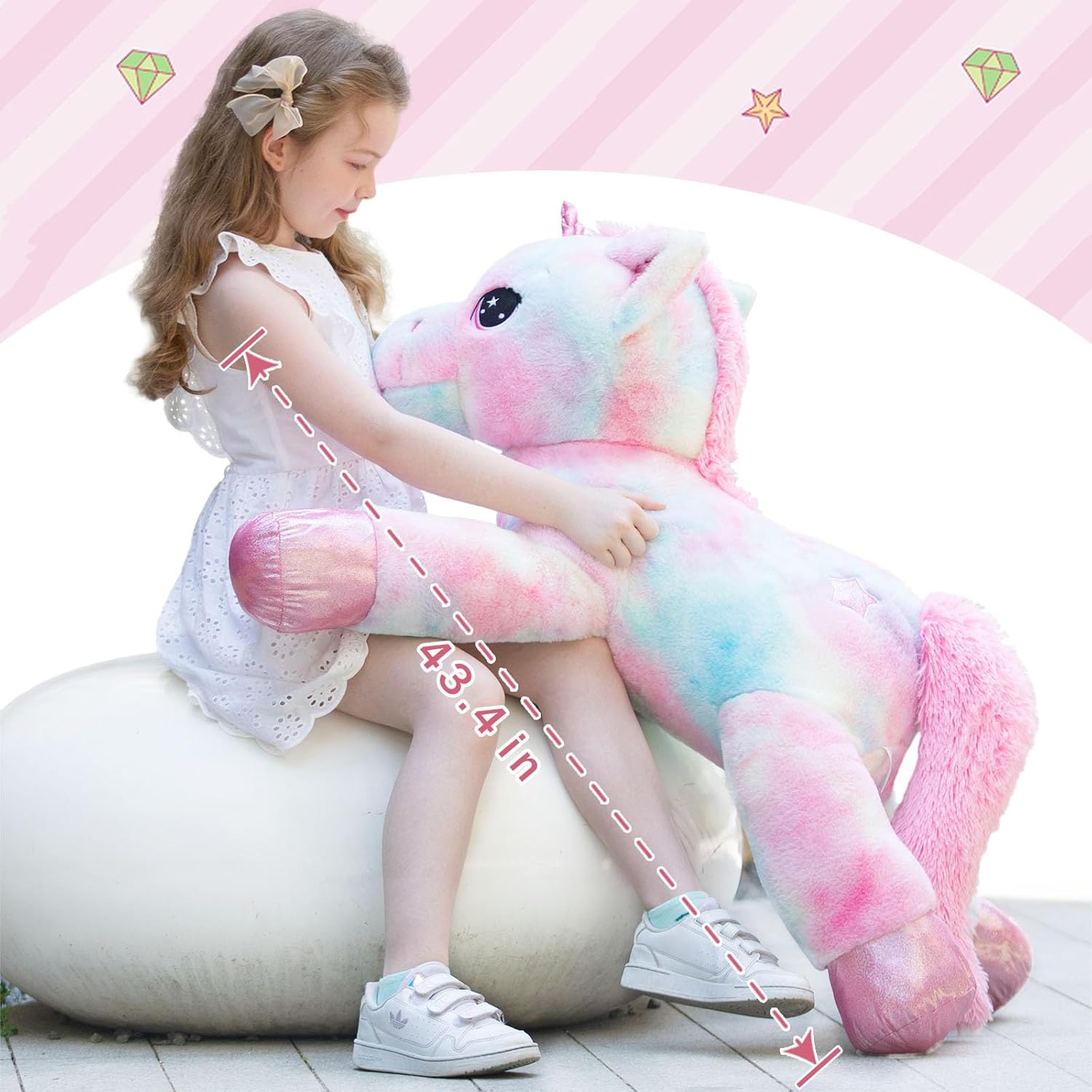 Sparkling Unicorn Plush Toy