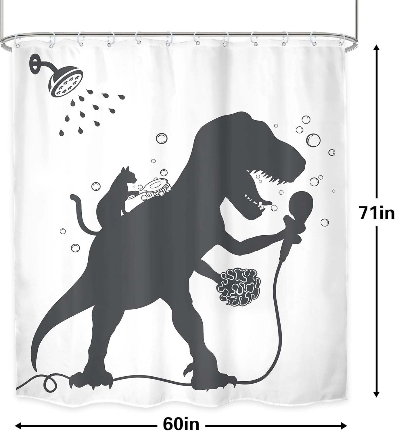 Funny Dinosaur Bath Time Removal