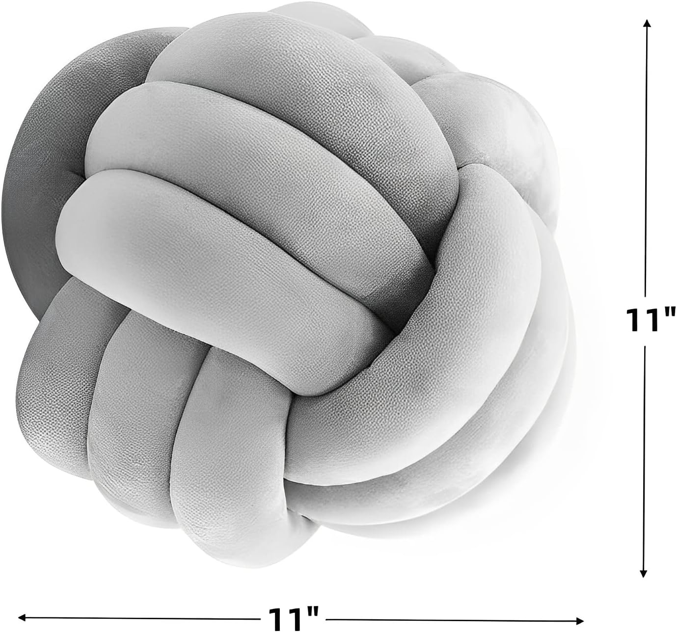 Stylish Knot Ball Pillow Multi-Functional Handmade Plush for Home Kids