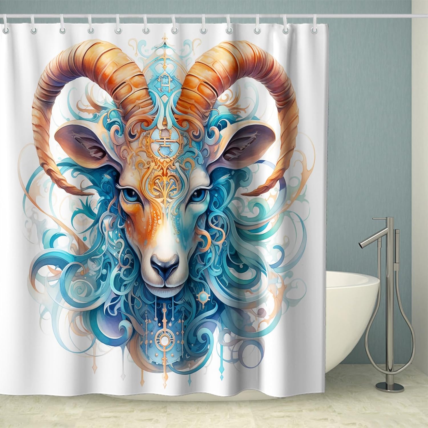 Vibrant Animal Shower Curtain