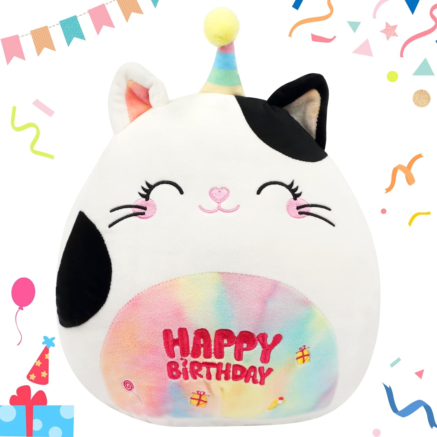 12 Inch Cute Cat Plush Pillow Birthday Gift for Kids