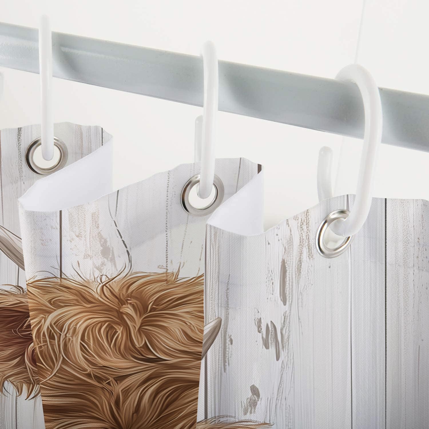 Sokdcam Farmhouse Cow Shower Curtain