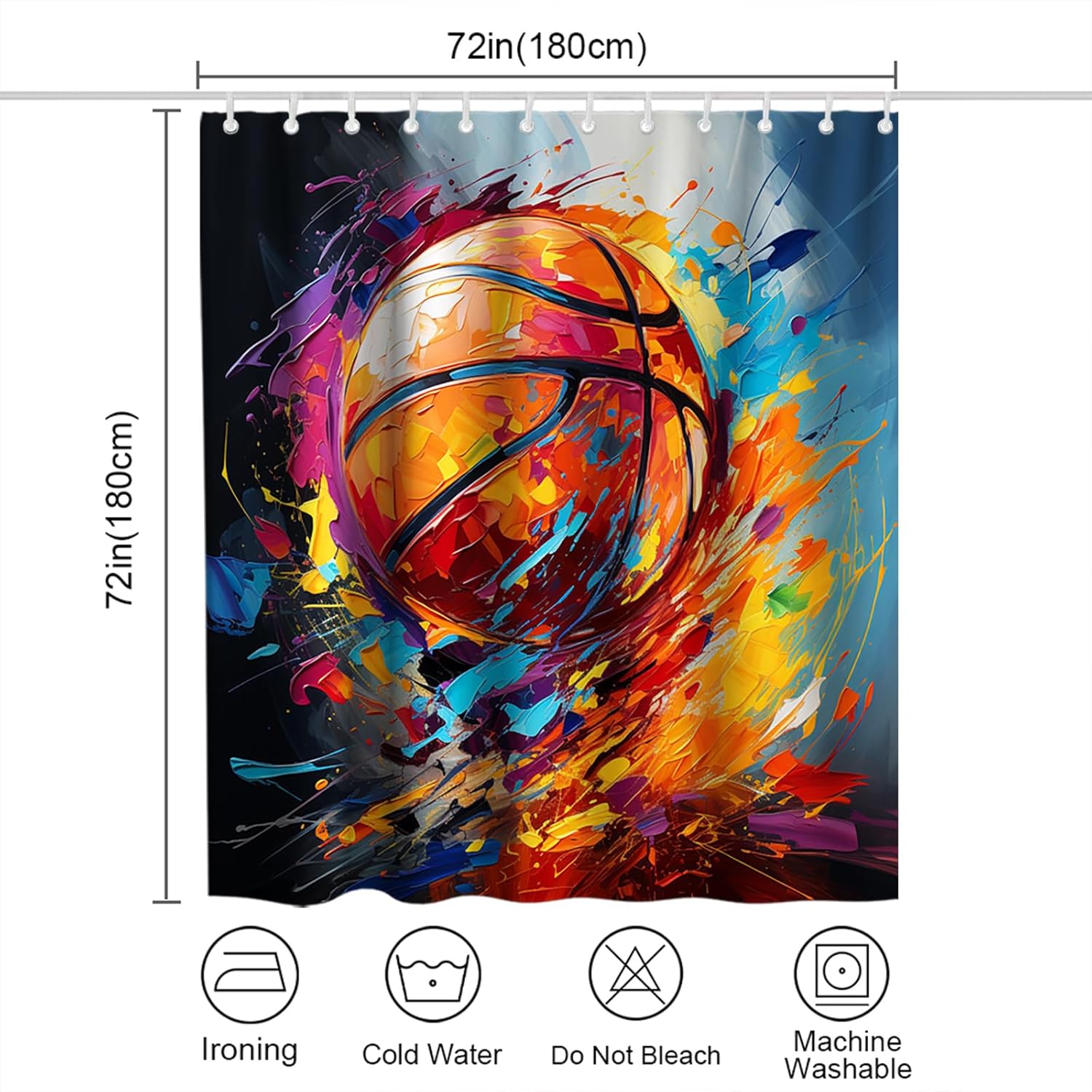 Basketball Hoop Party Unique Playful 72inx72in 72 72