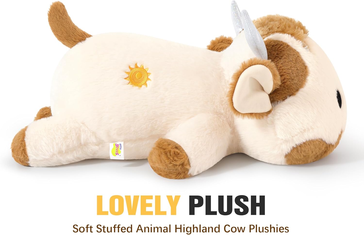Onsoyours Weighted Highland Cow Plush