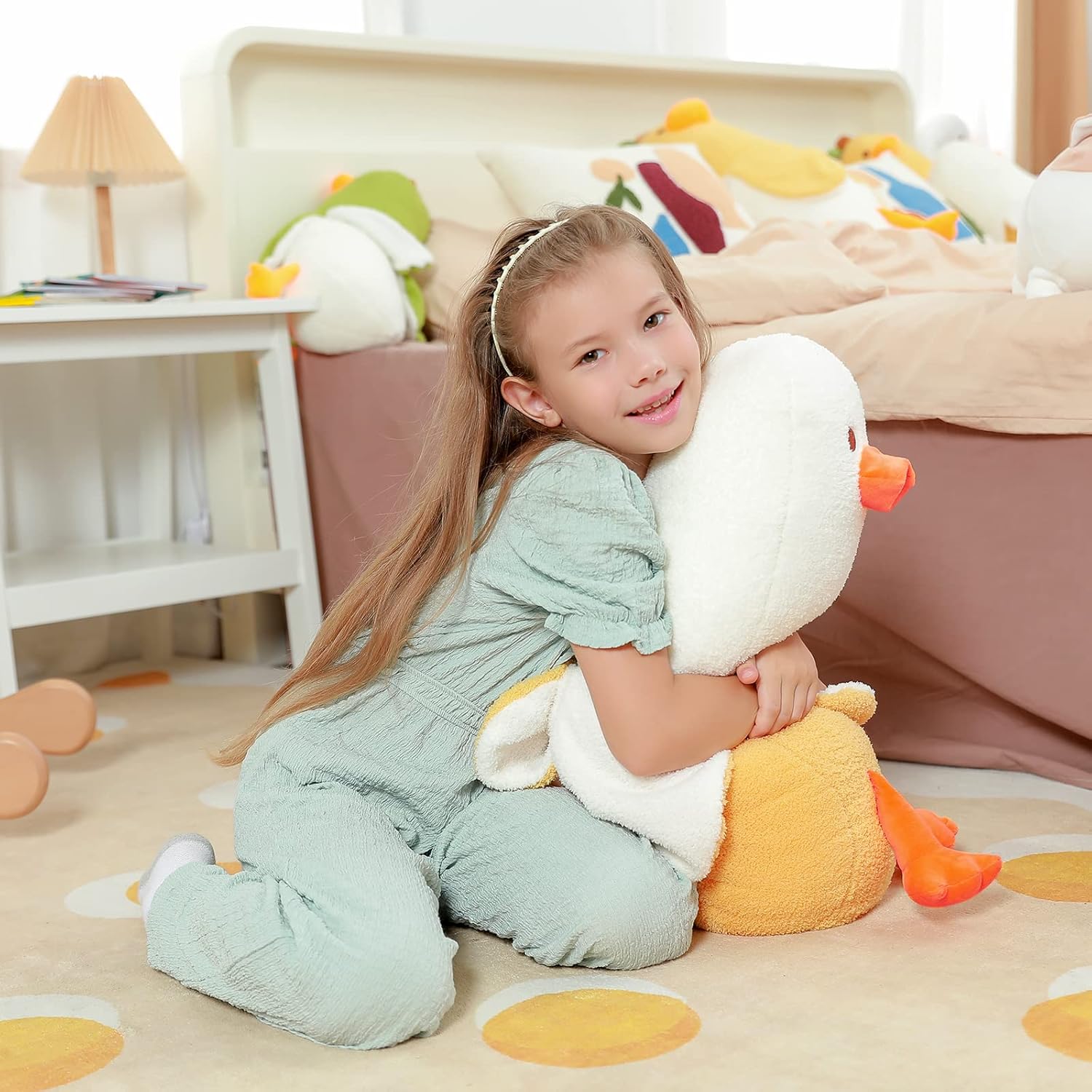 Banana Duck Plushie - Friendly Casual Interior Living Room Decor