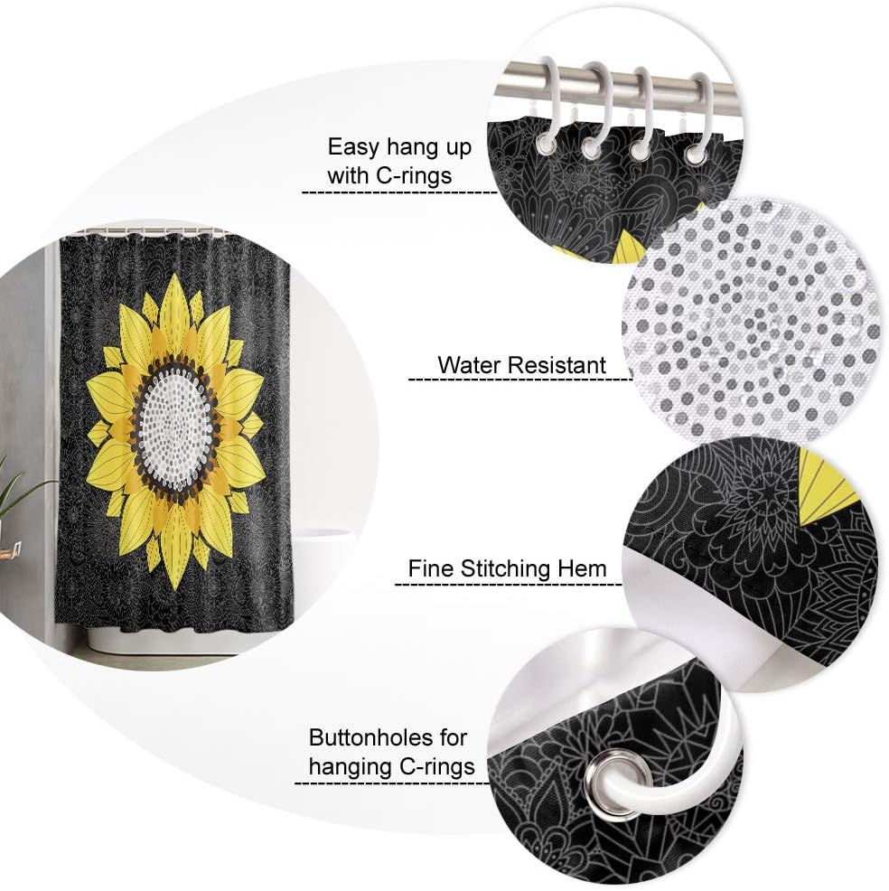 Bath Time Bliss Mandala Sunflower