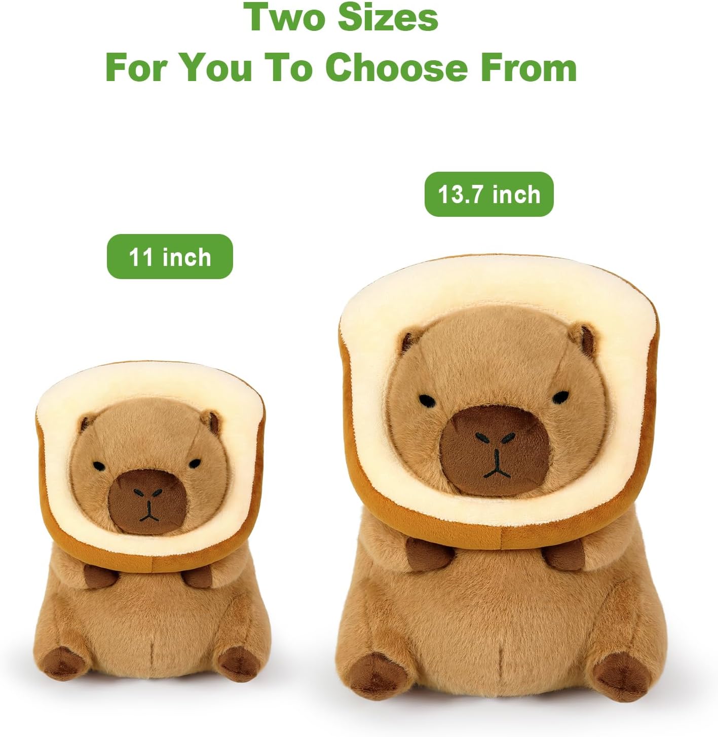 Ditucu Capybara Plush Pillow with Wearable Headgear
