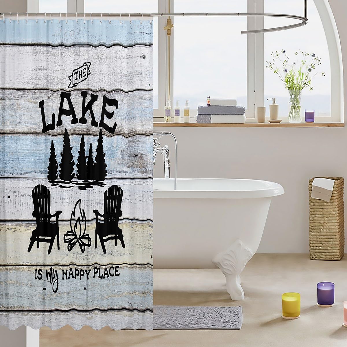 Lake House Bath Set - 12 Piece 72x72