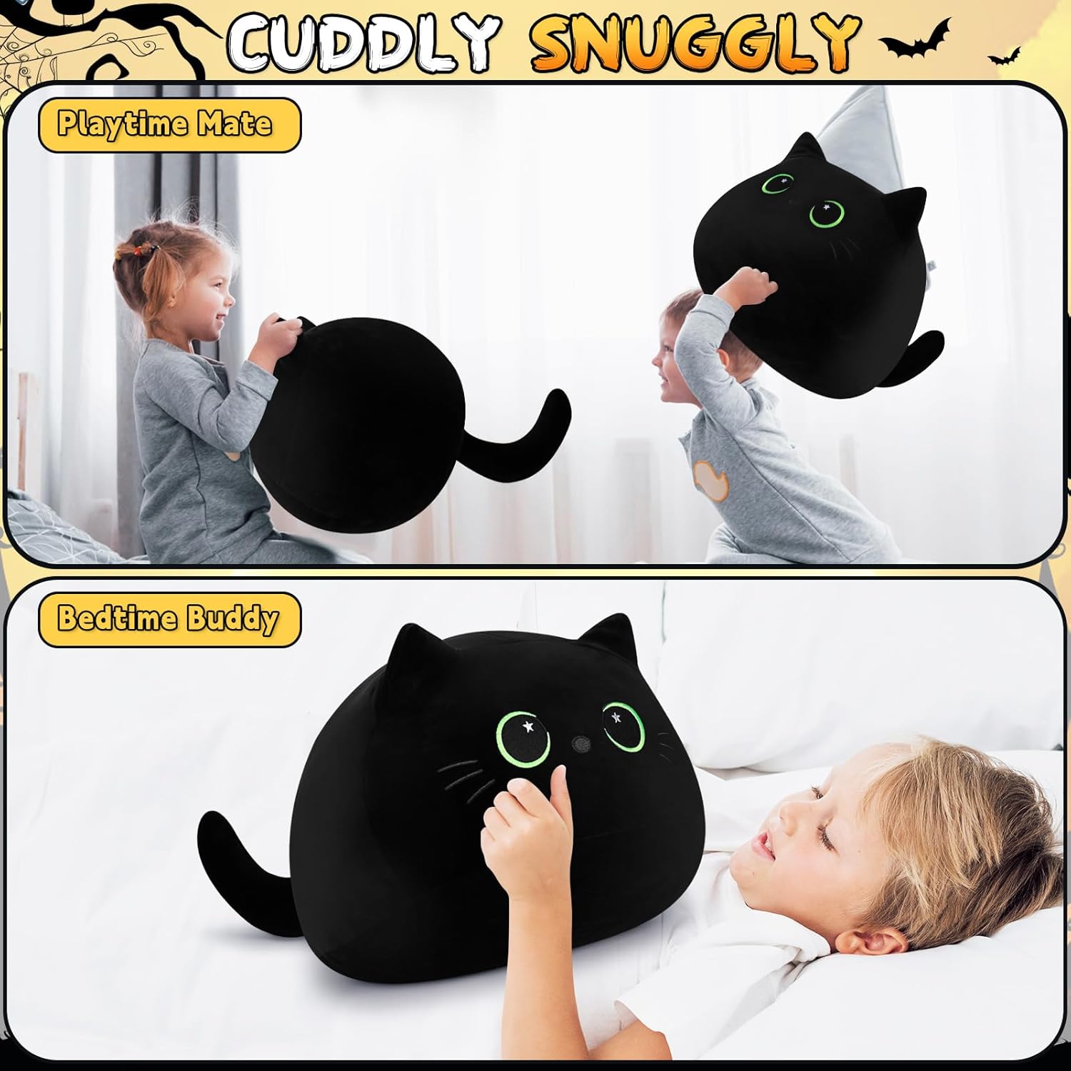 Giant Black Cat Plush Toy 19