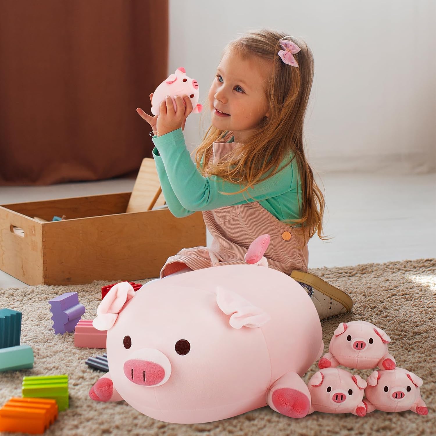 Achwishap 5PCS Plush Family Set - Joyful and Cozy for All Ages
