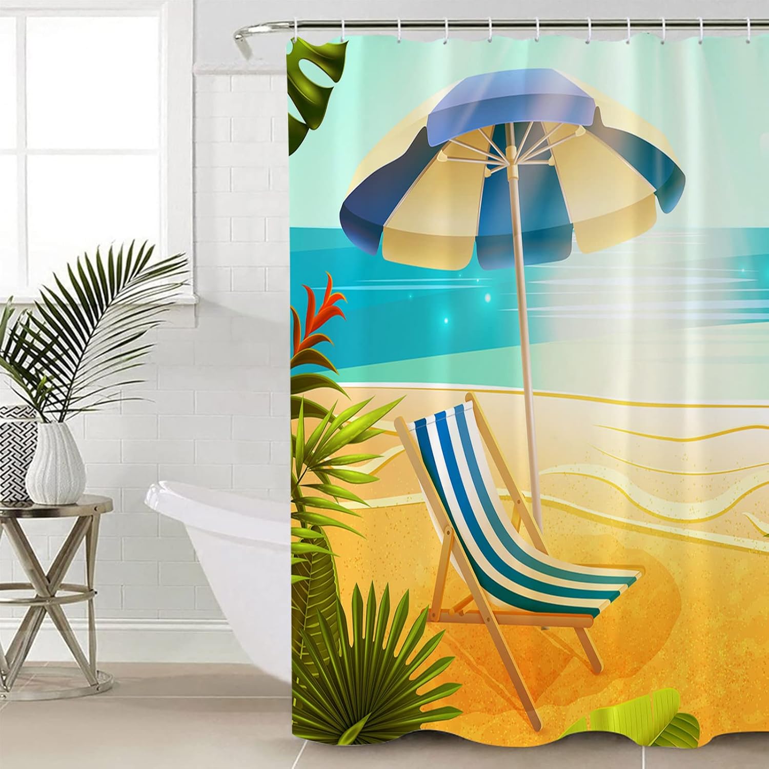 Versatile Water-resistant Bath Curtain Set