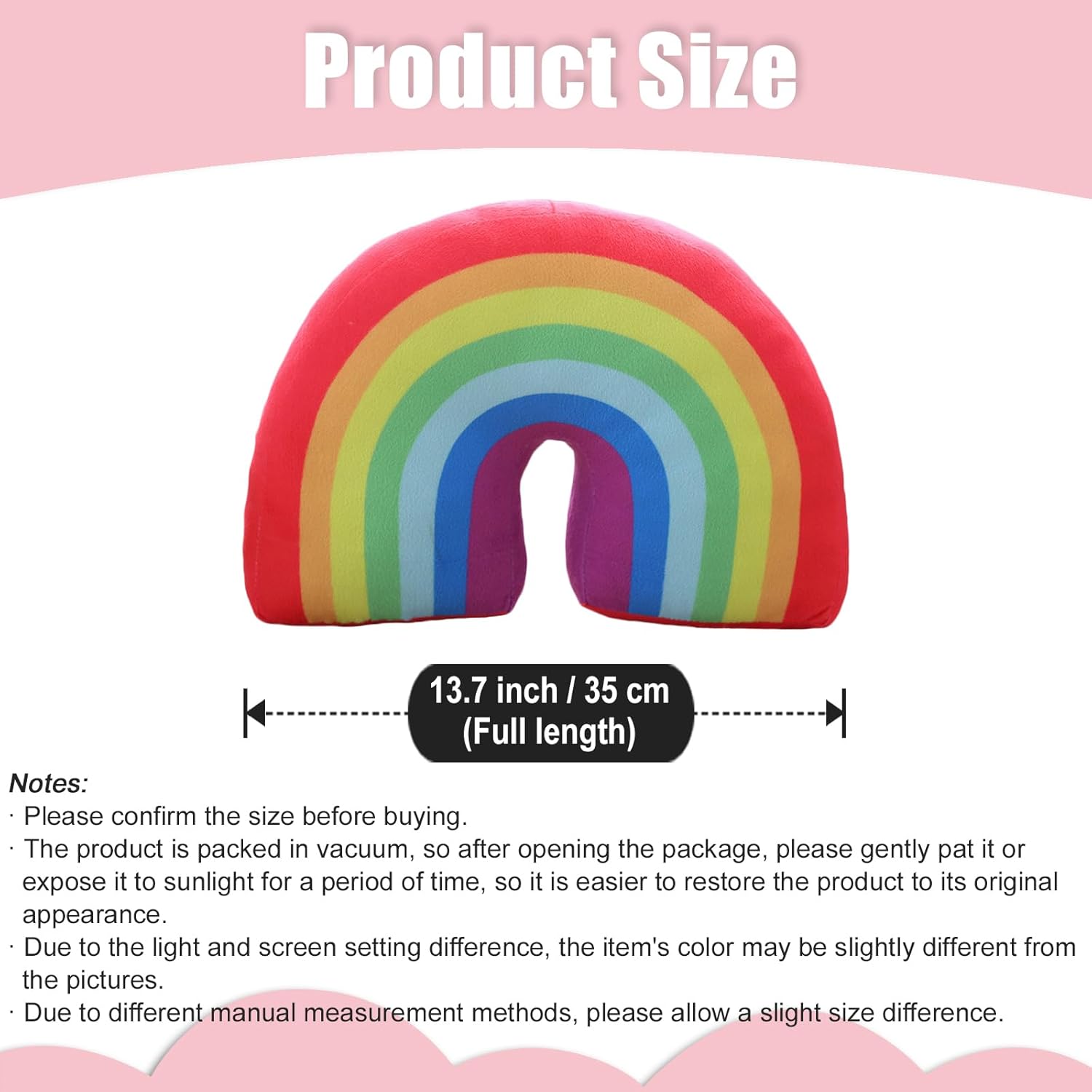 Rainbow Plush Pillow