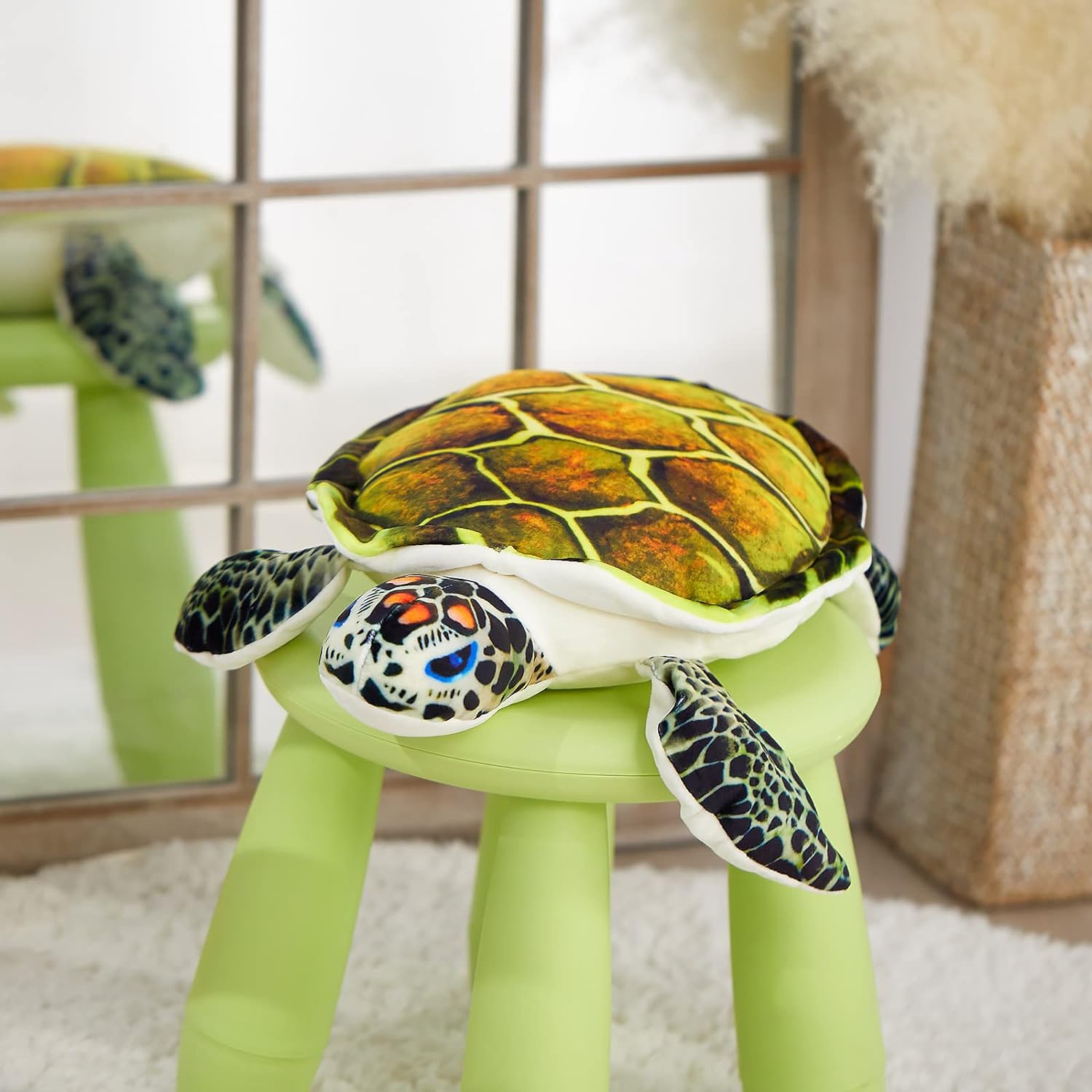 Adorable Realistic Stuffed Turtle for Kids