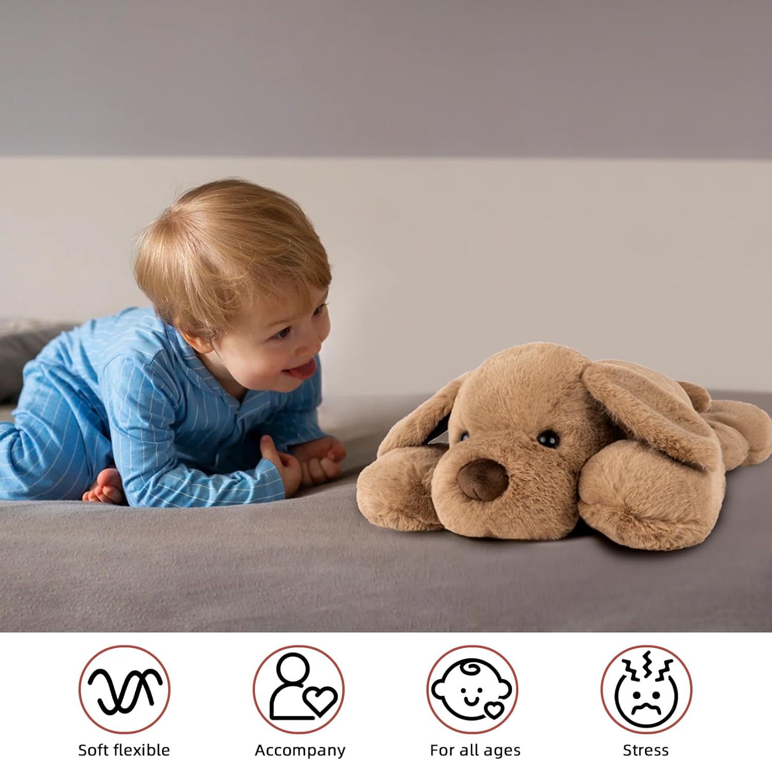Relaxing Stuffed Dog for Anxiety