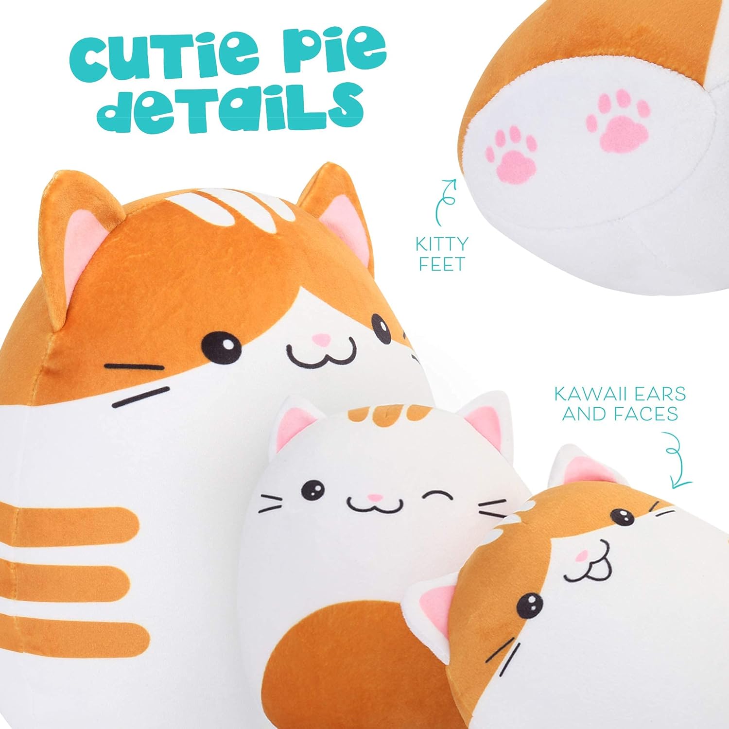 BenBen Cat Plush Toy Set of 3
