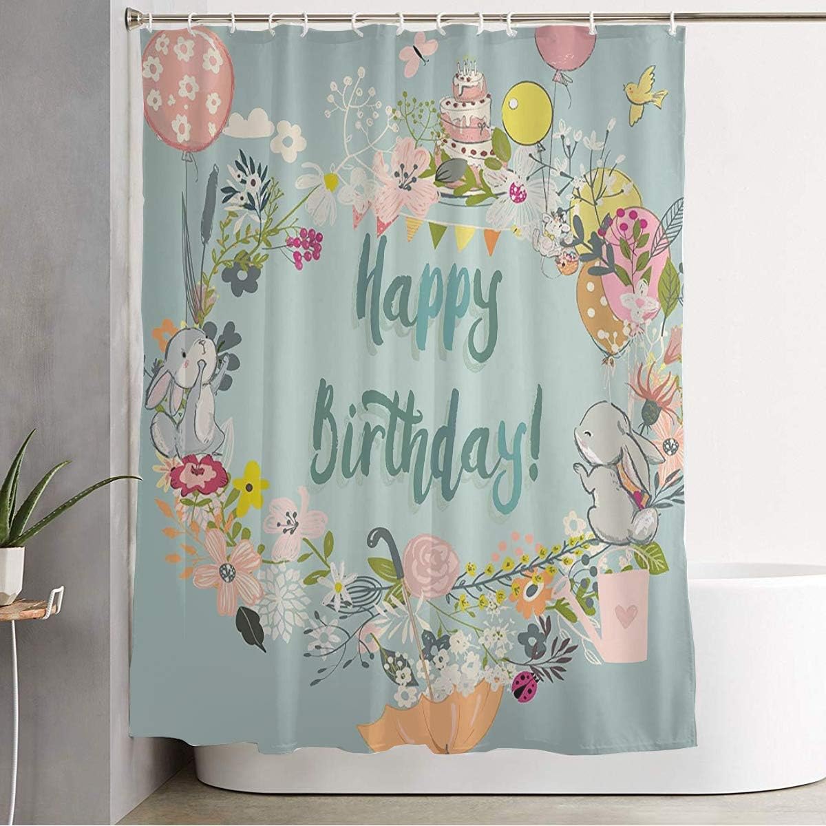 Funny Hare Shower curtain for Kids