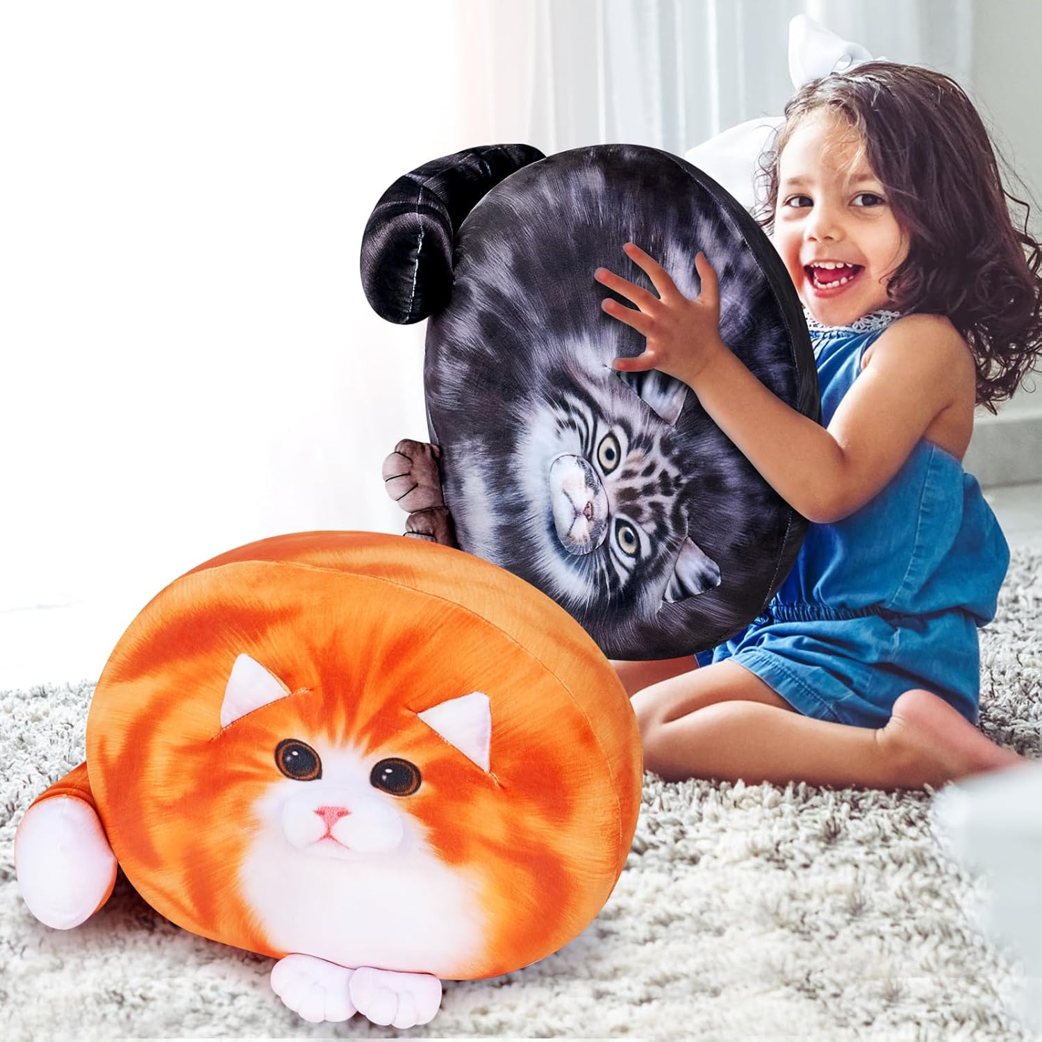Achwishap Cat Plush Soft Tutus Sturdy Stuffed Animal for Kids Adults