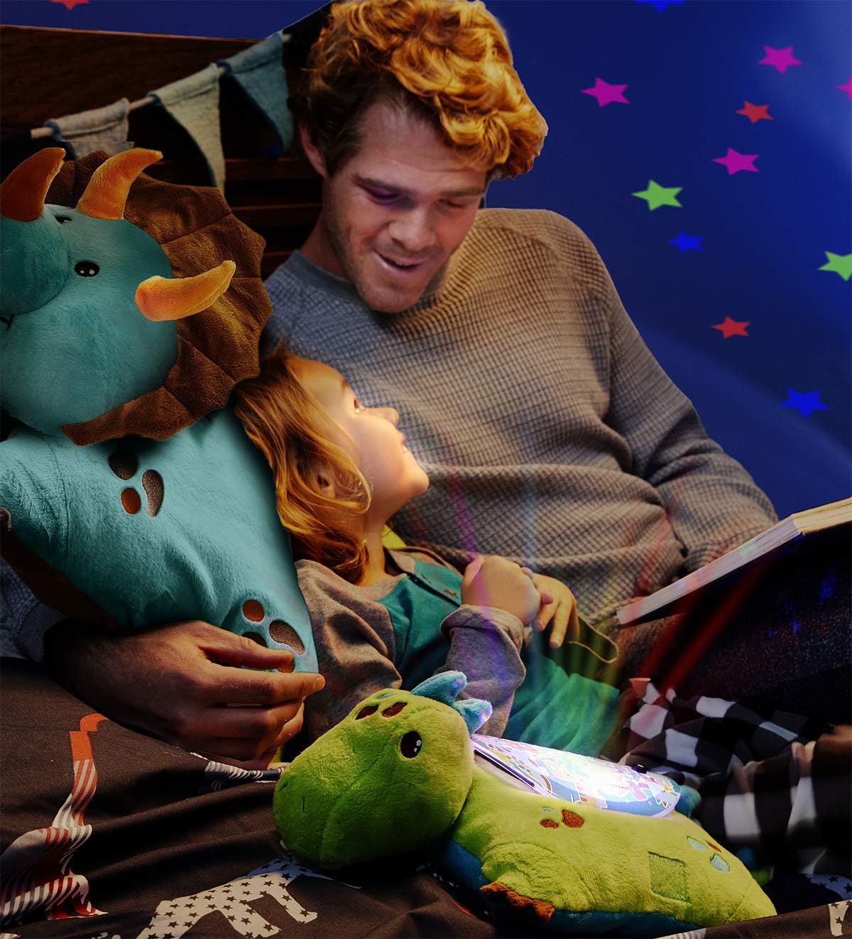 Pillow Pets Green Dinosaur Plush Night Light 1