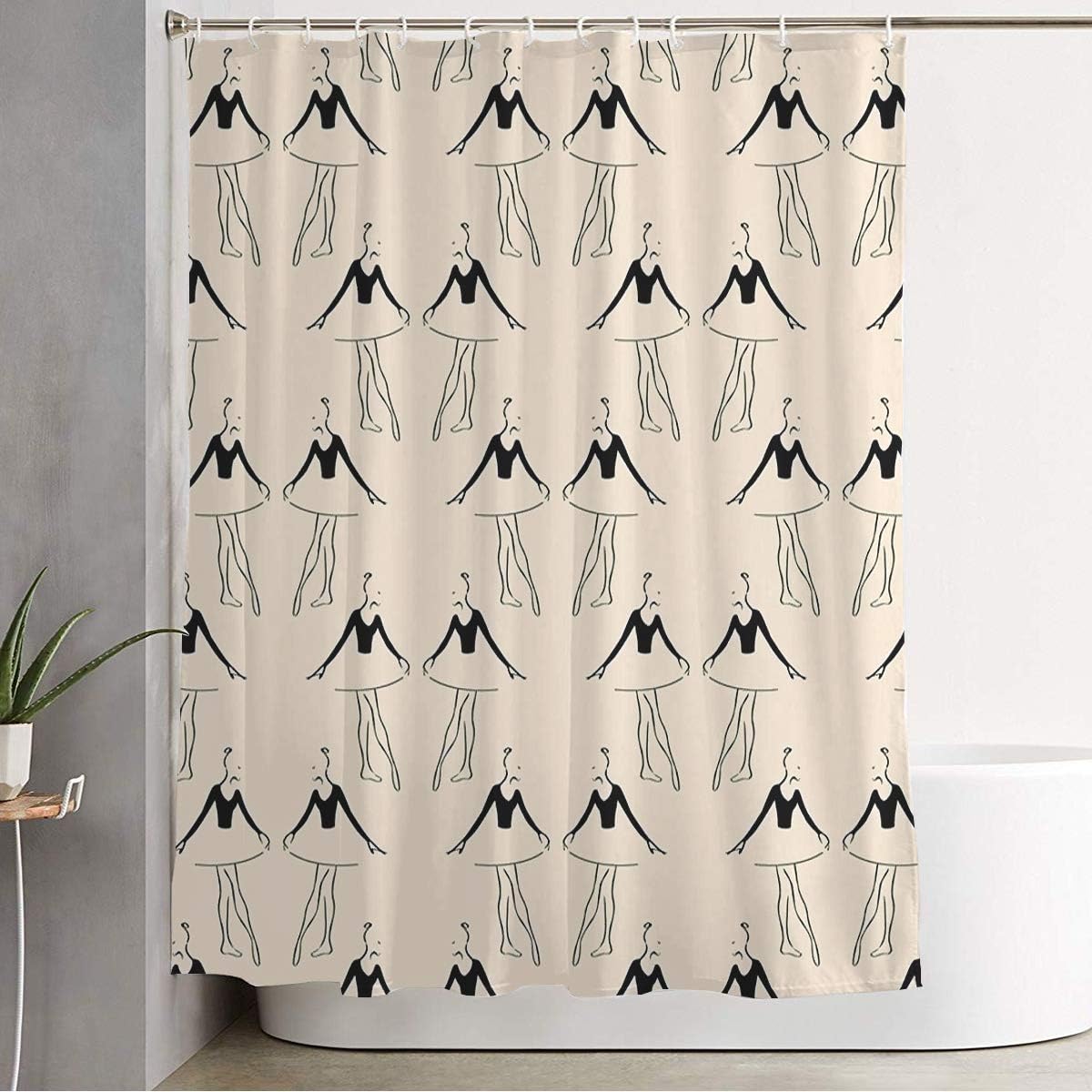Starobos Ballet Dancing Girl shower curtain