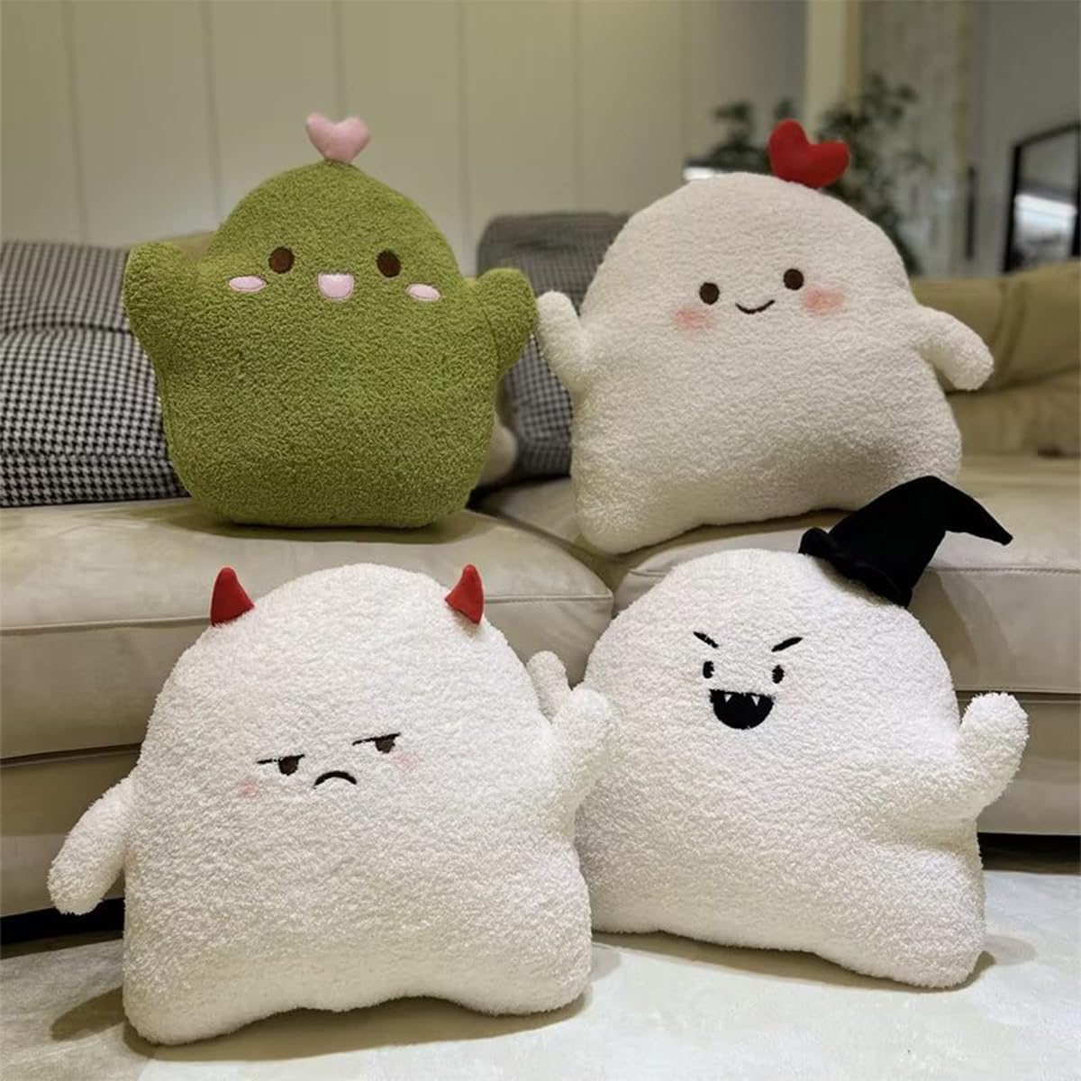 ARELUX Cute Ghost Plush Pillow