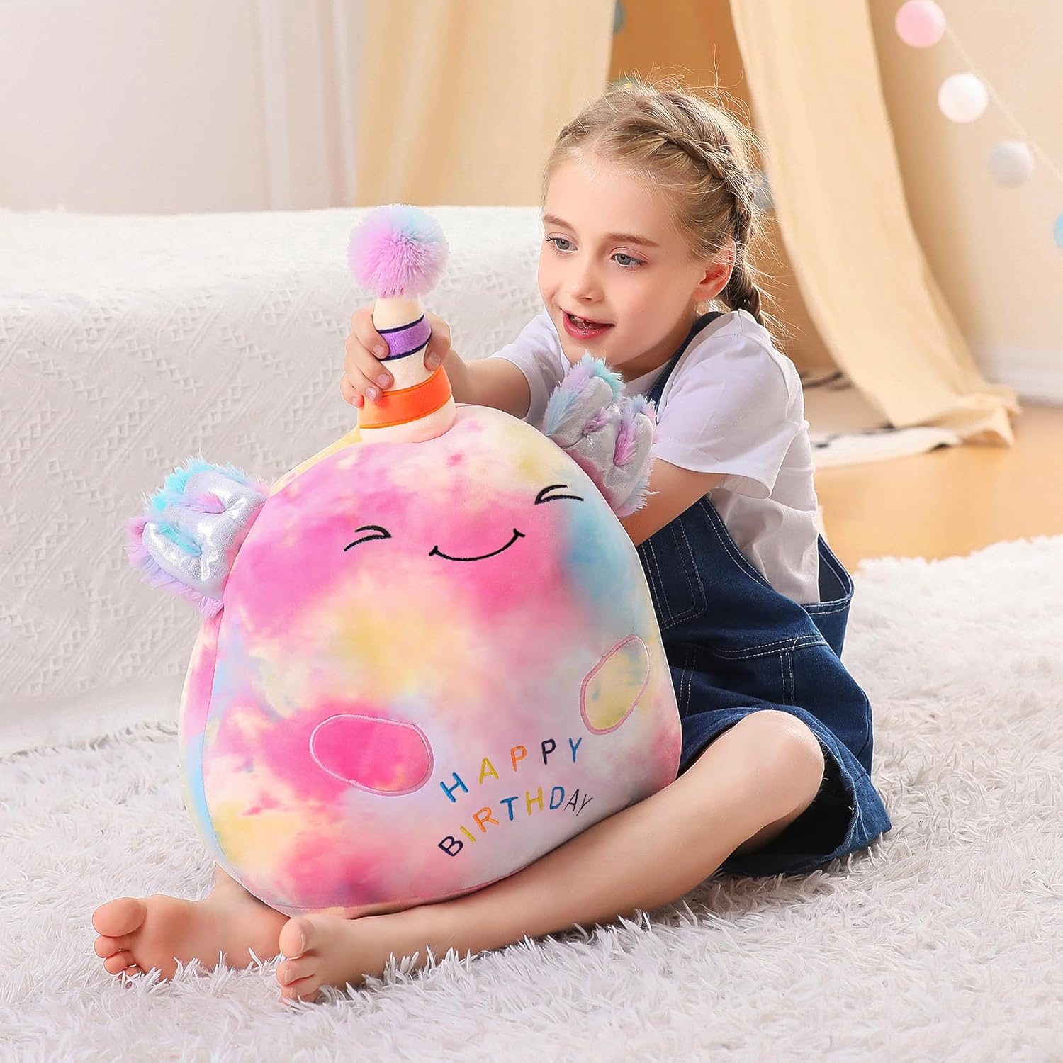 Happy Birthday Axolotl Plush toy