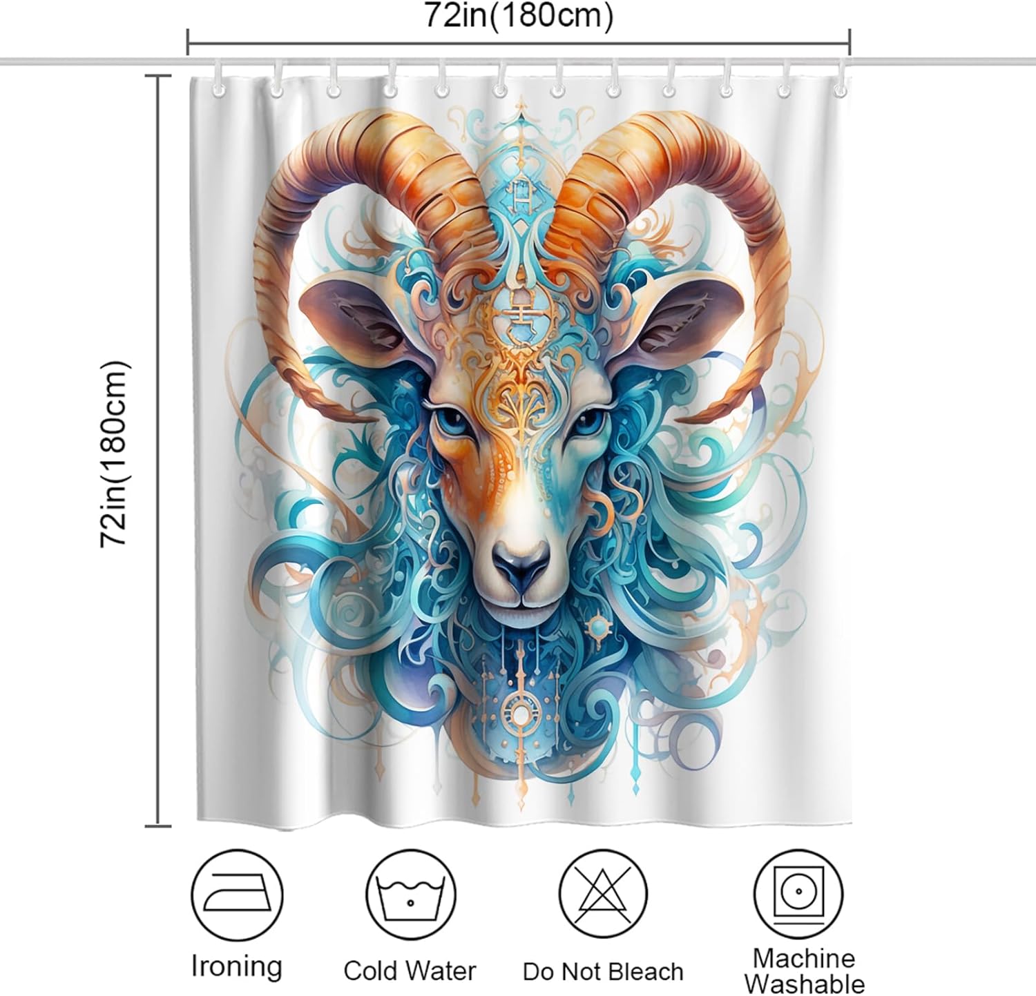 Vibrant Animal Shower Curtain