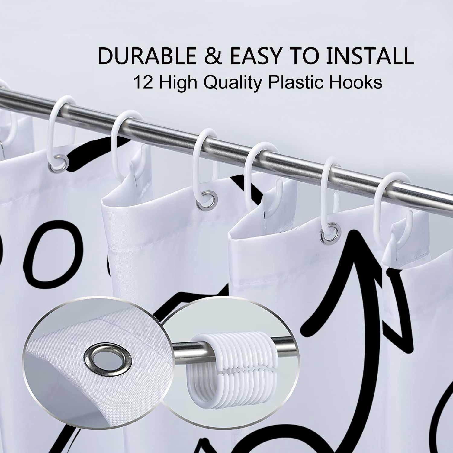Funny Inspirational Shower curtain set