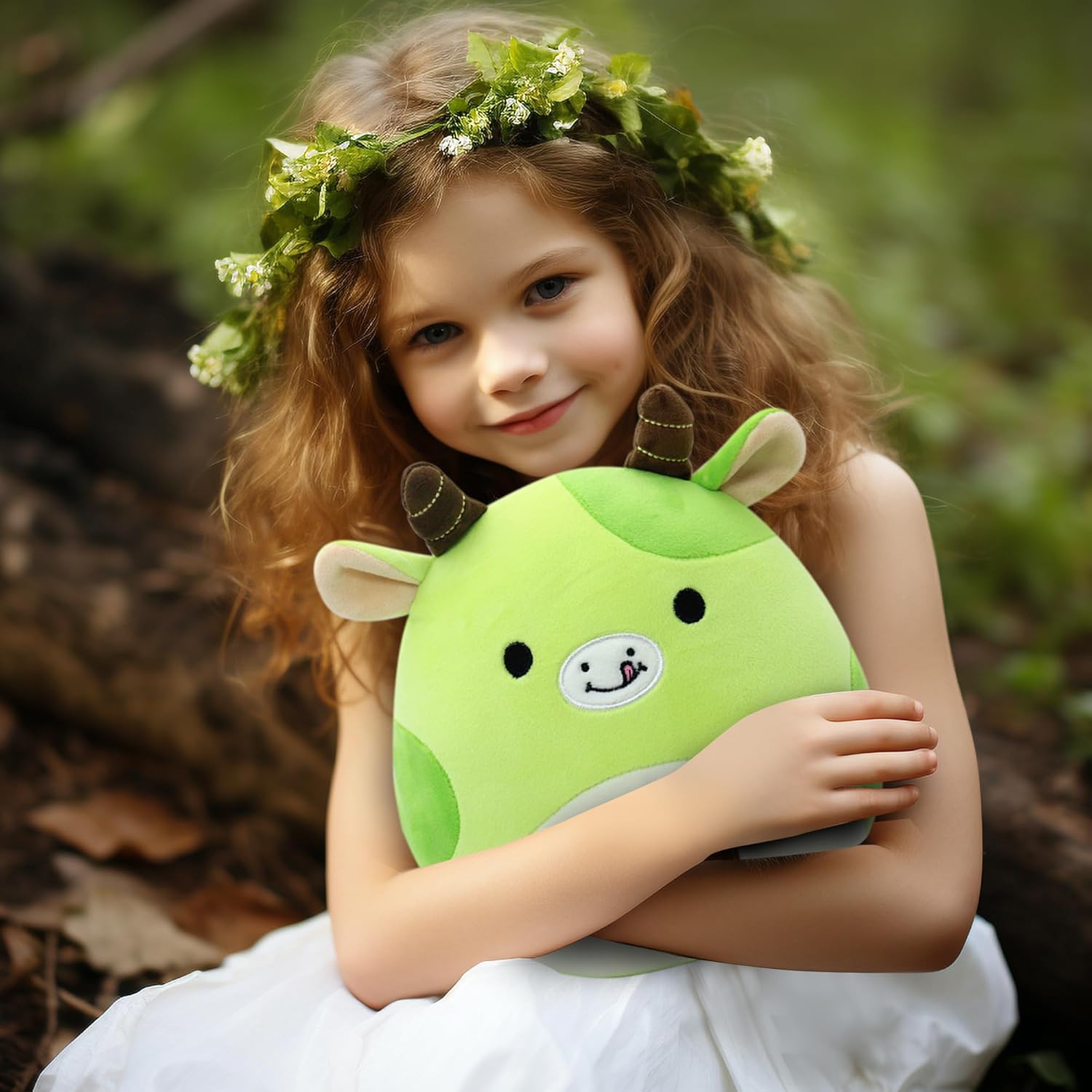 Gudisi Avocado Cow Plush Pillow for Kids