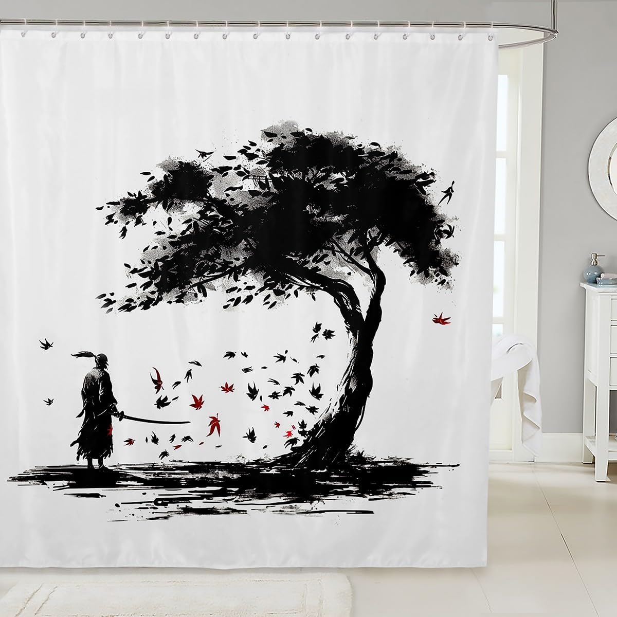 High-Quality Japanese-Themed Waterproof Showerscreen for Kids