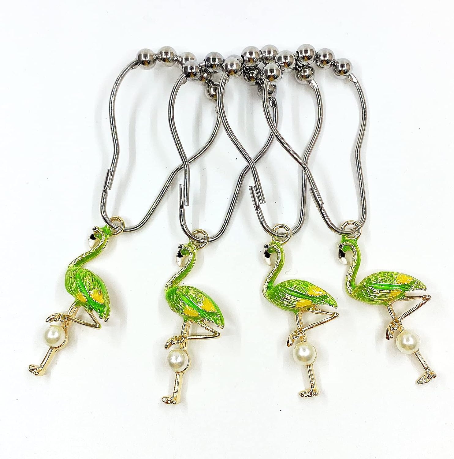 12-Piece Flamingo Showers - Rustproof Stylish