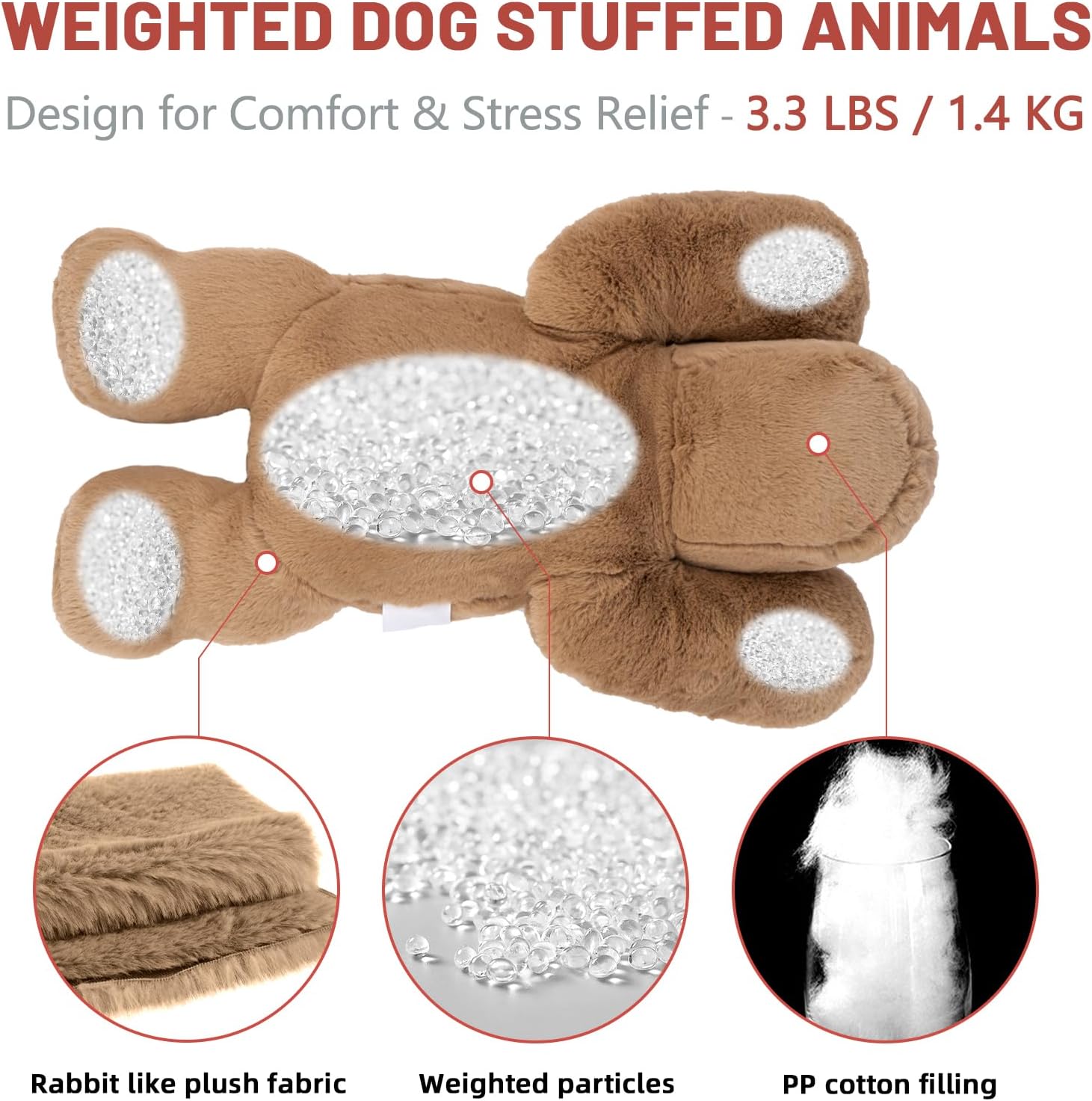 Relaxing Stuffed Dog for Anxiety