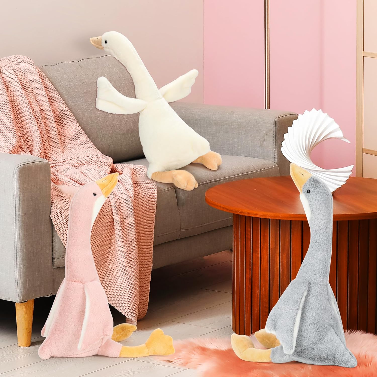 Swan Goose Stuffed Animal Set of 3