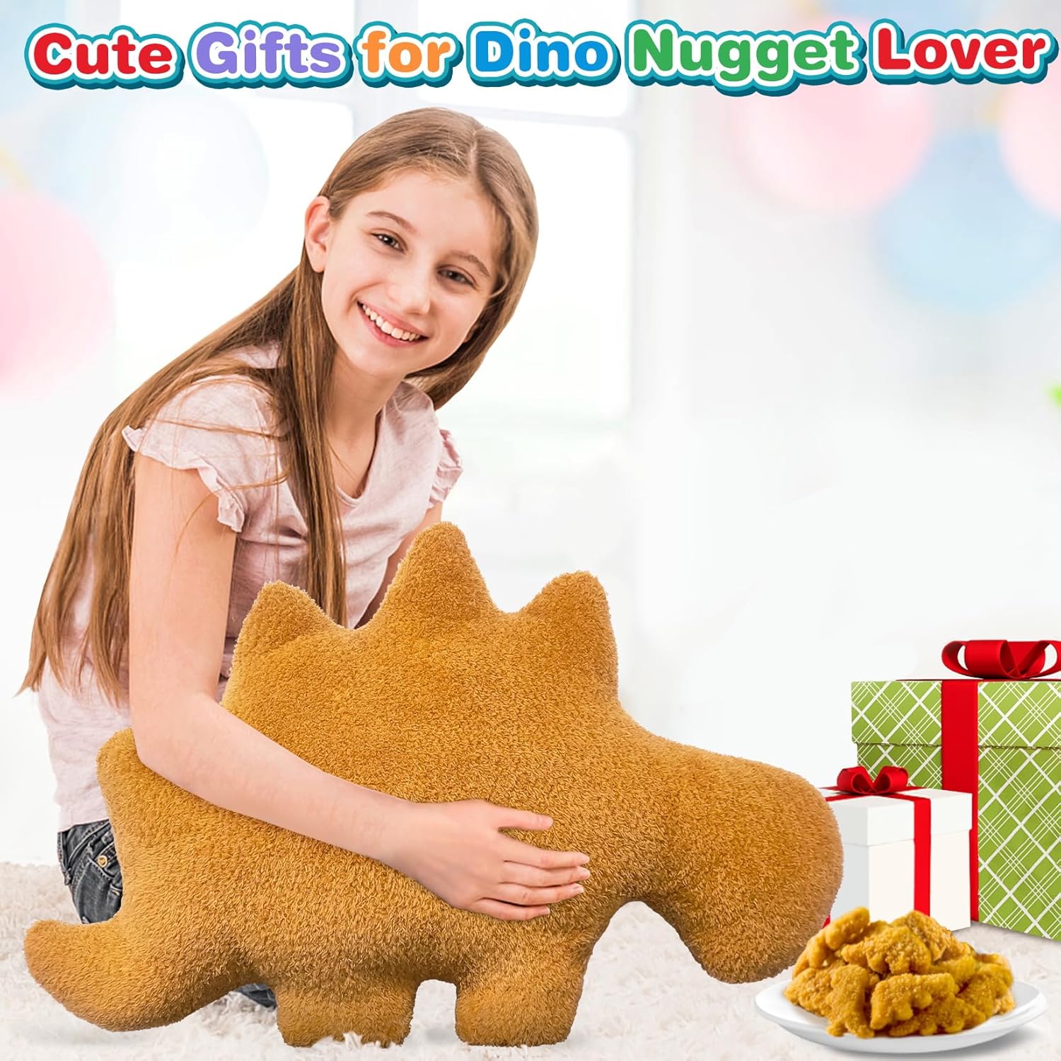 Stegosaurus Dino Nuggets Pillow