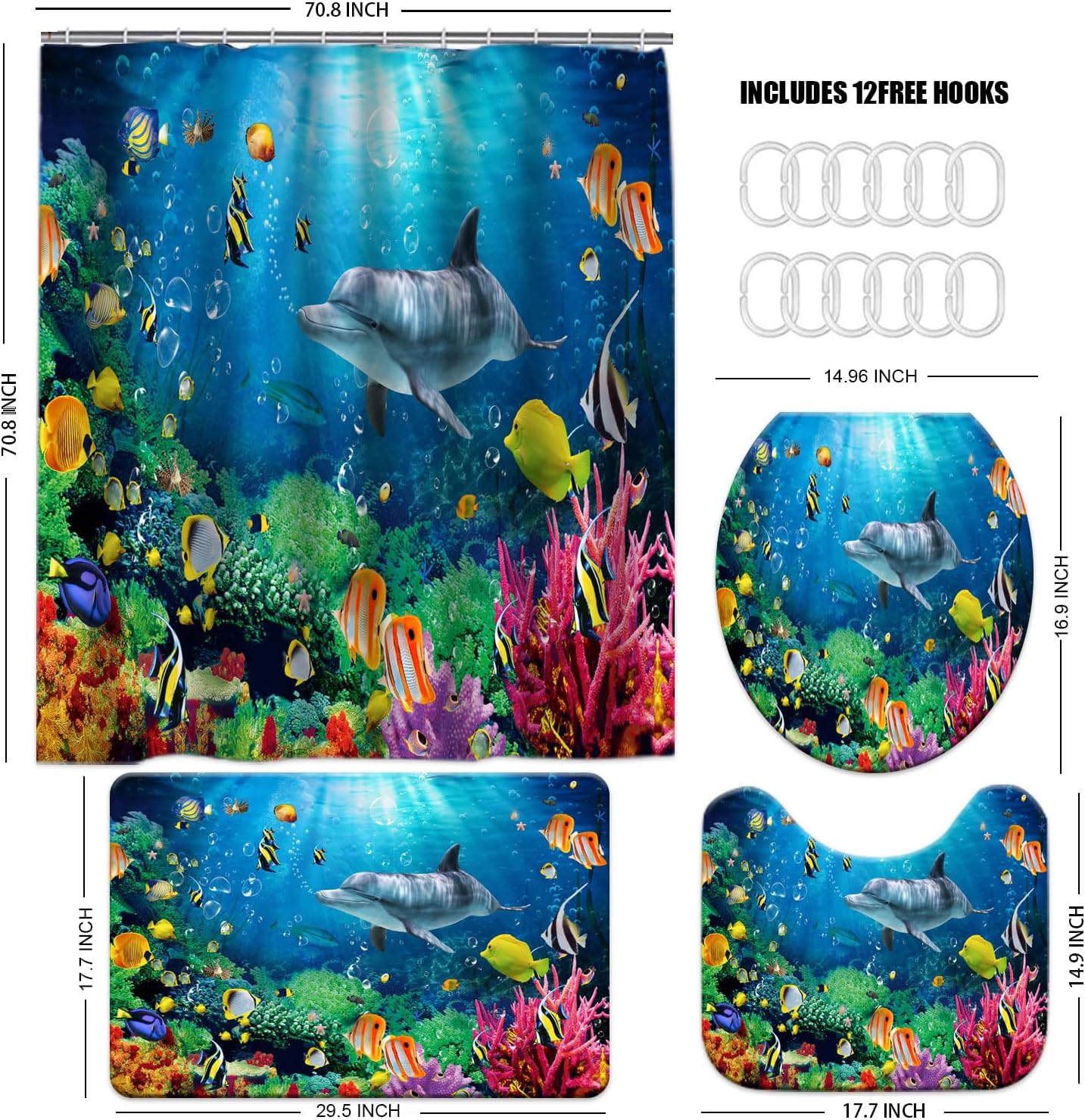 Kids Bath Set Blue Ocean