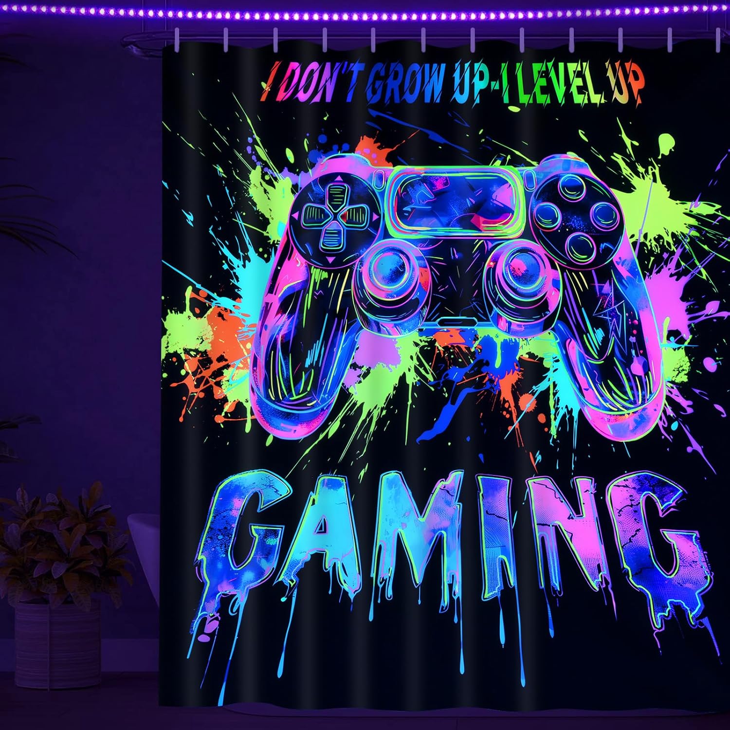 Likiyol Blacklight Gaming Bath Set