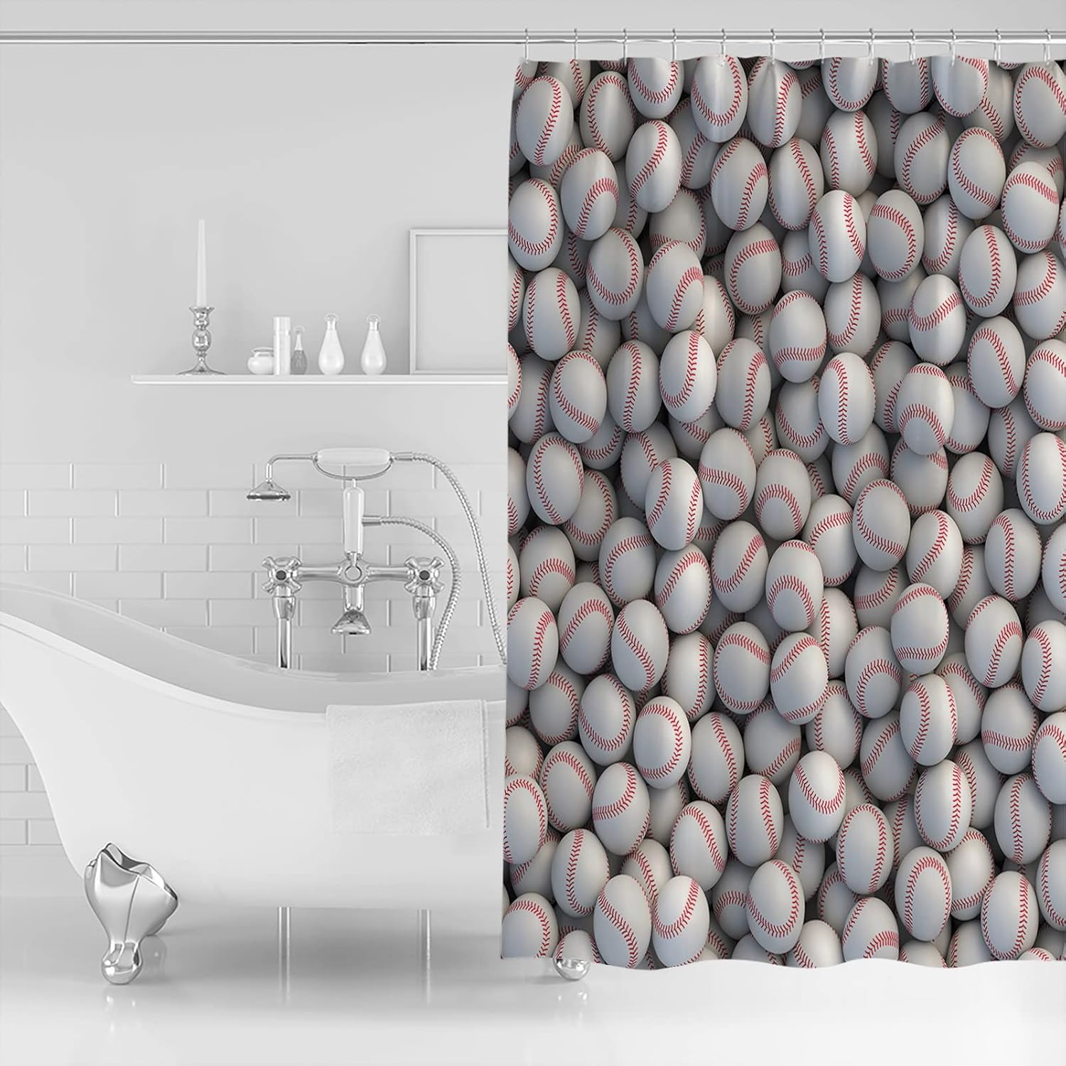 sporty 48x72 shower curtain