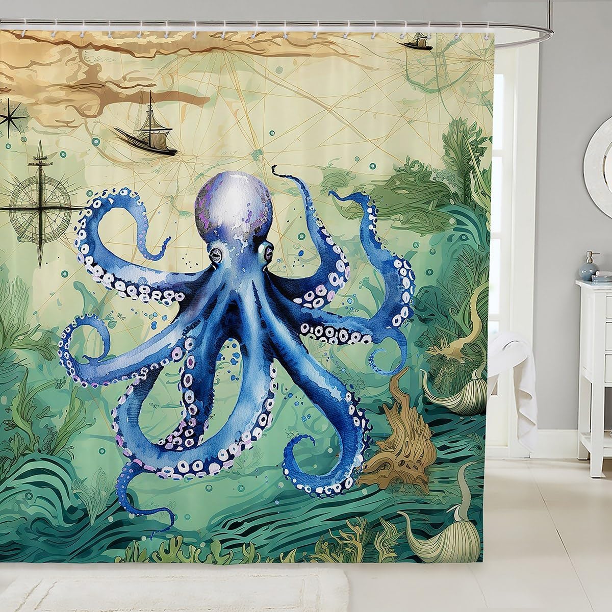 Feelyou Octopus Print 72x72