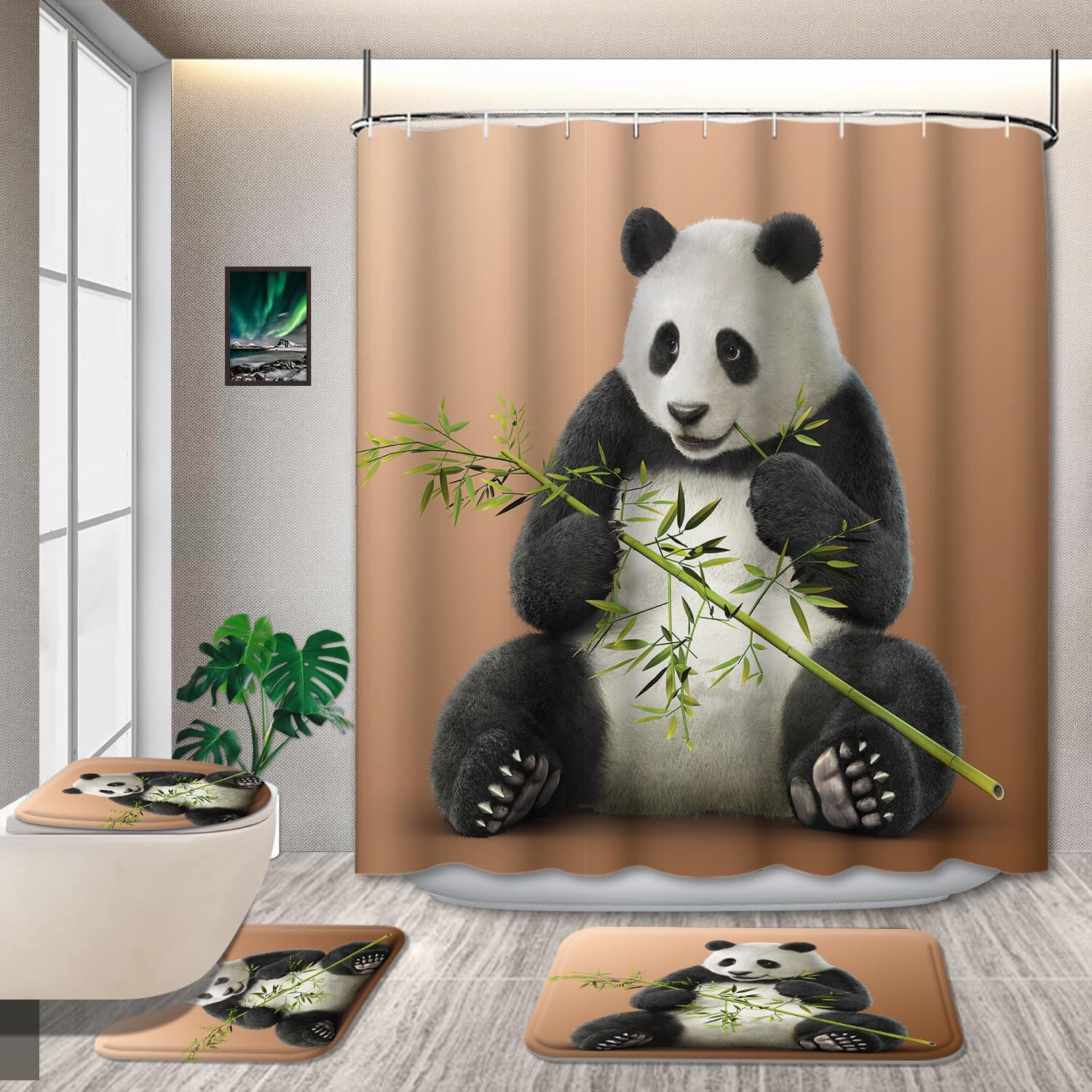 4-Piece Panda Bath Set with Innovative Design