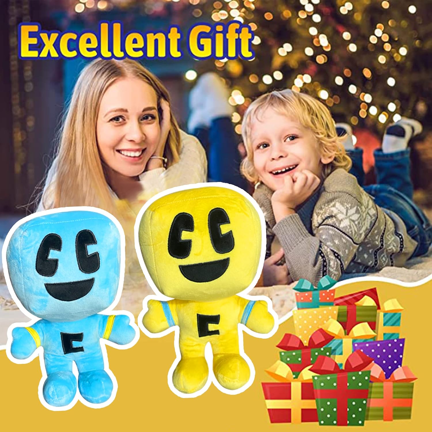 CITFIT Plush Pillow Toy for Kids Blue