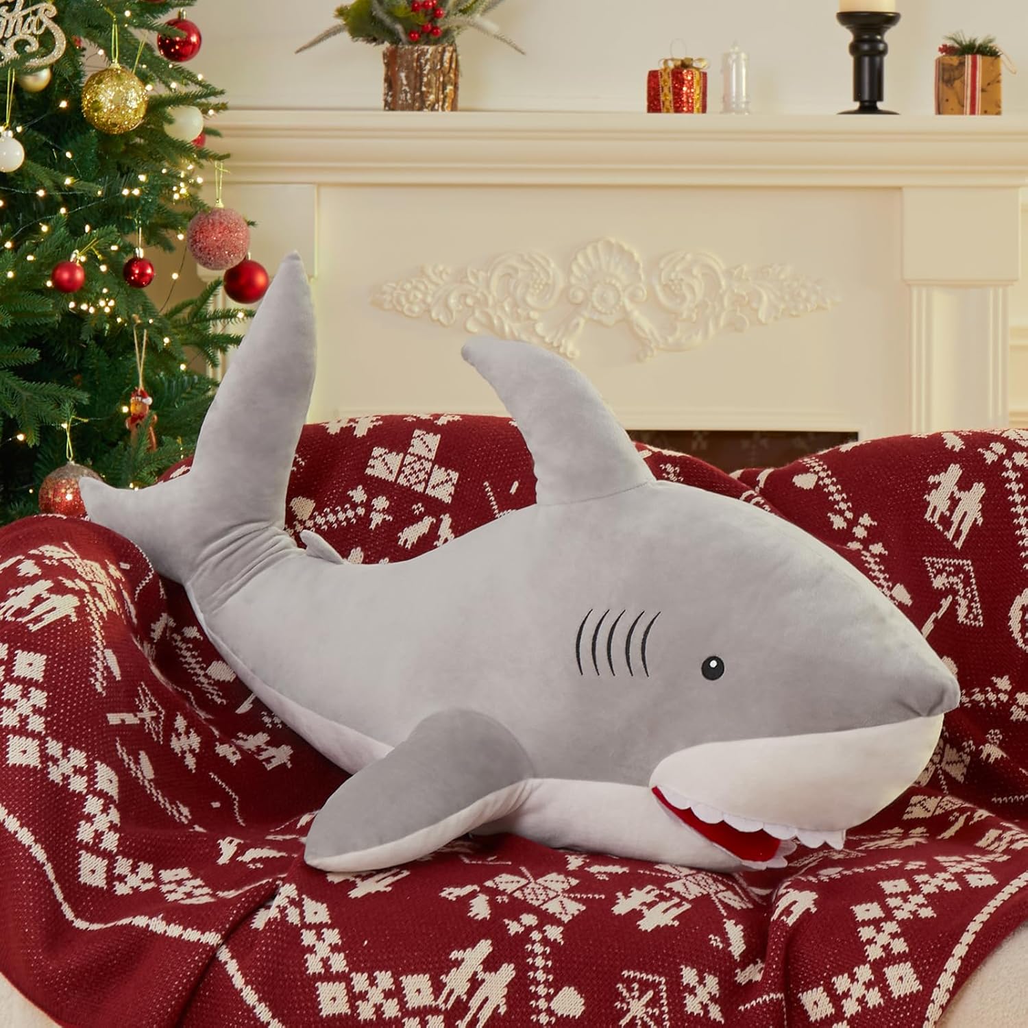 MorisMos 39 Giant Shark Stuffed Animal Adventure Ready