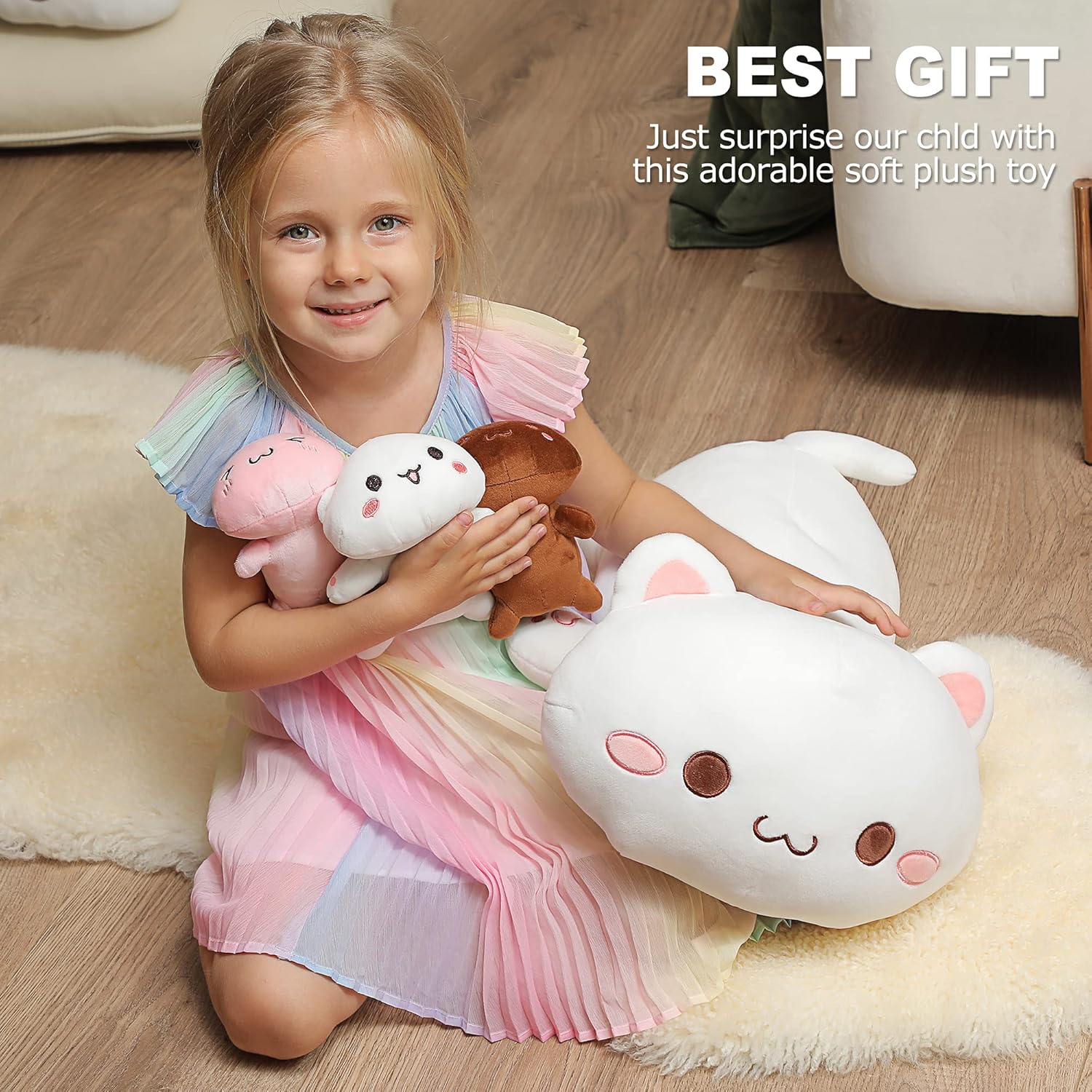 Onsoyours Cat Plush Mommy 197 In 4 Piece Set