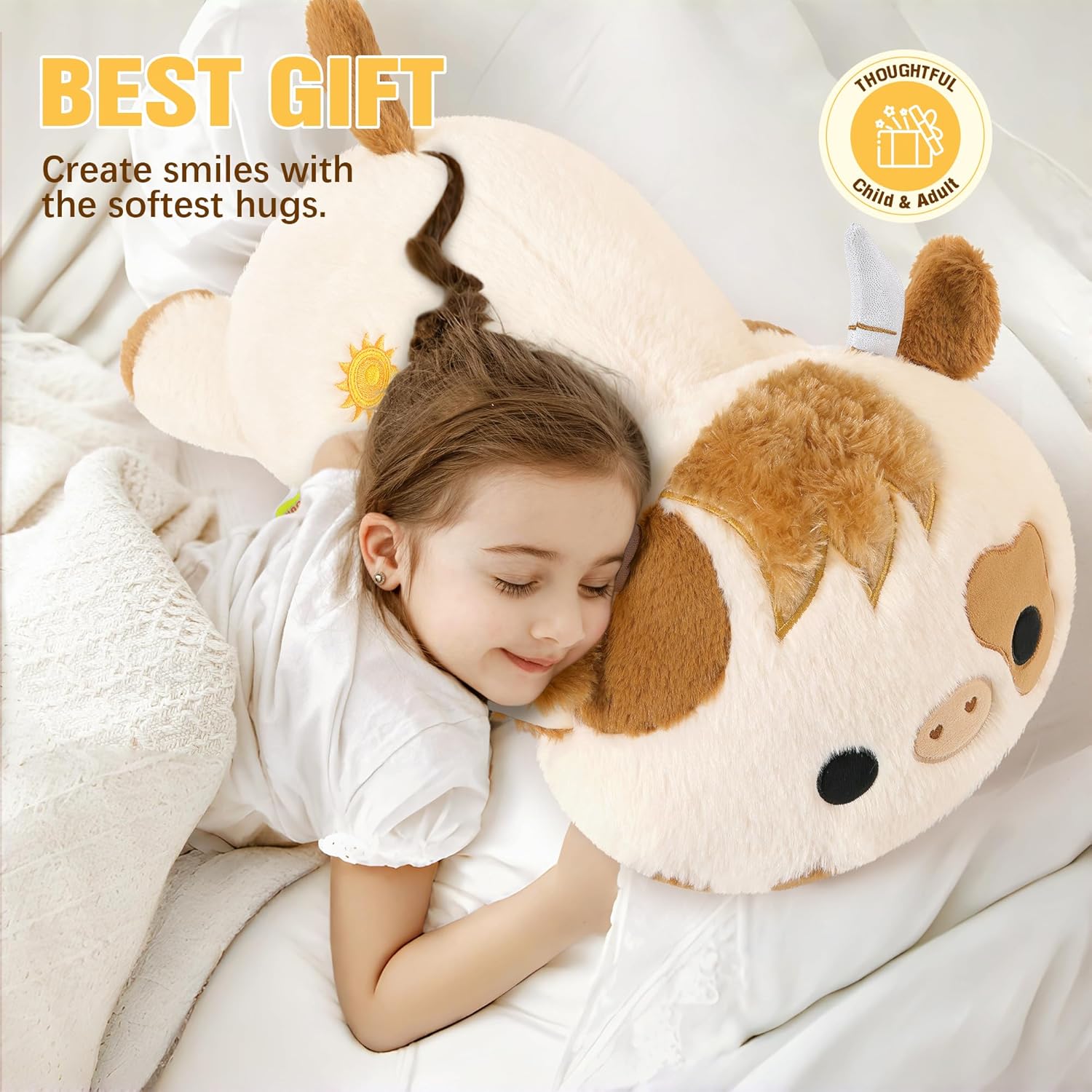 Onsoyours Weighted Highland Cow Plush